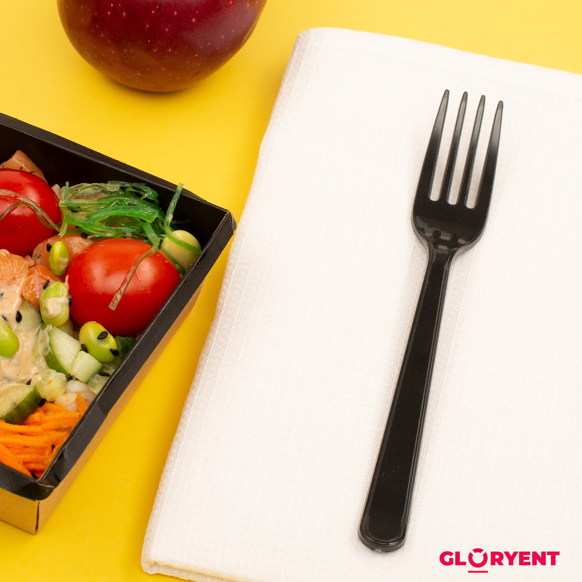 Одноразовые черные вилки. Рекламный фотограф в Санкт-Петербурге Петр Дорошенко