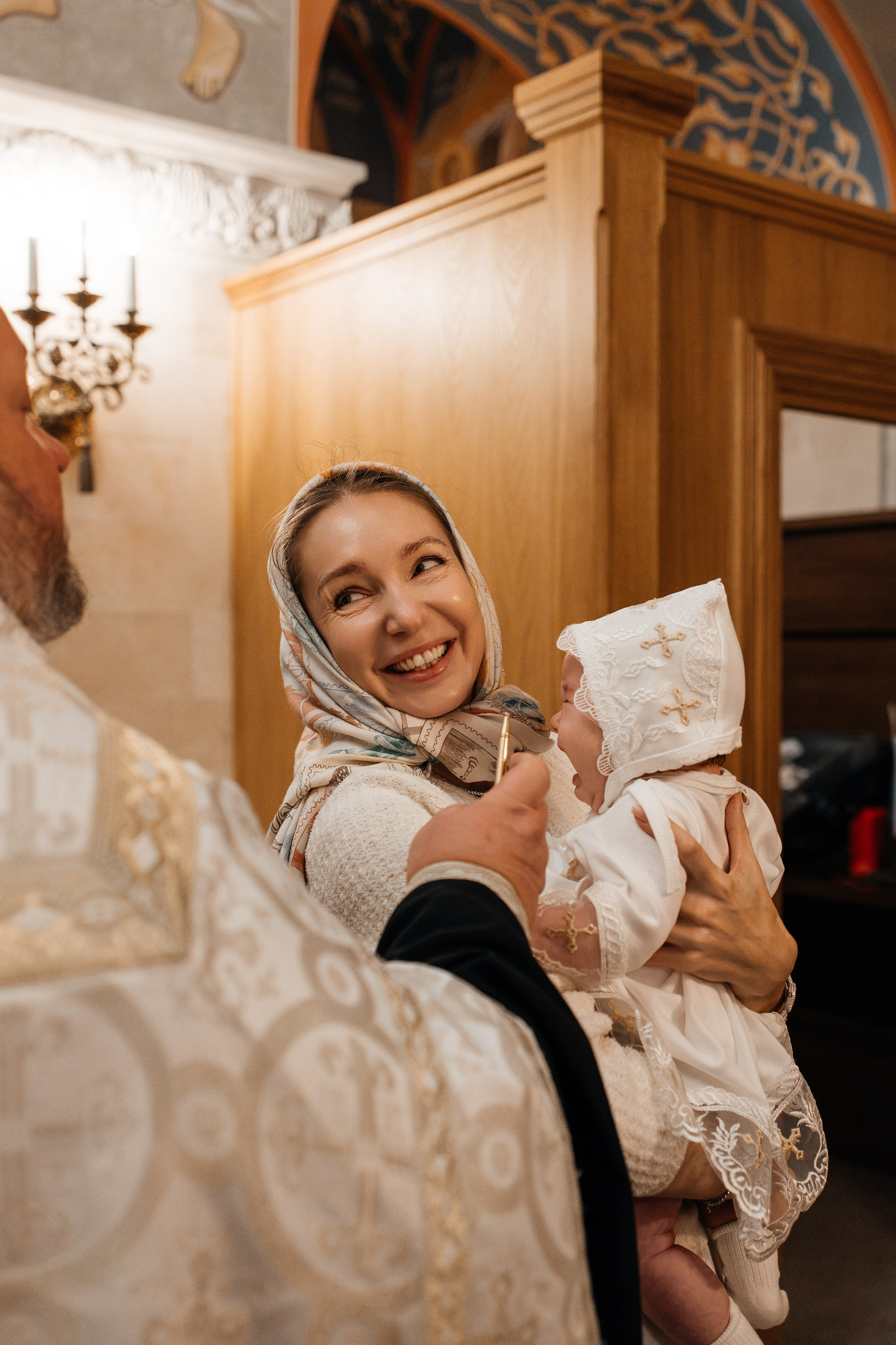 Крещение Анны. Семейный фотограф в Москве Алина Киблина