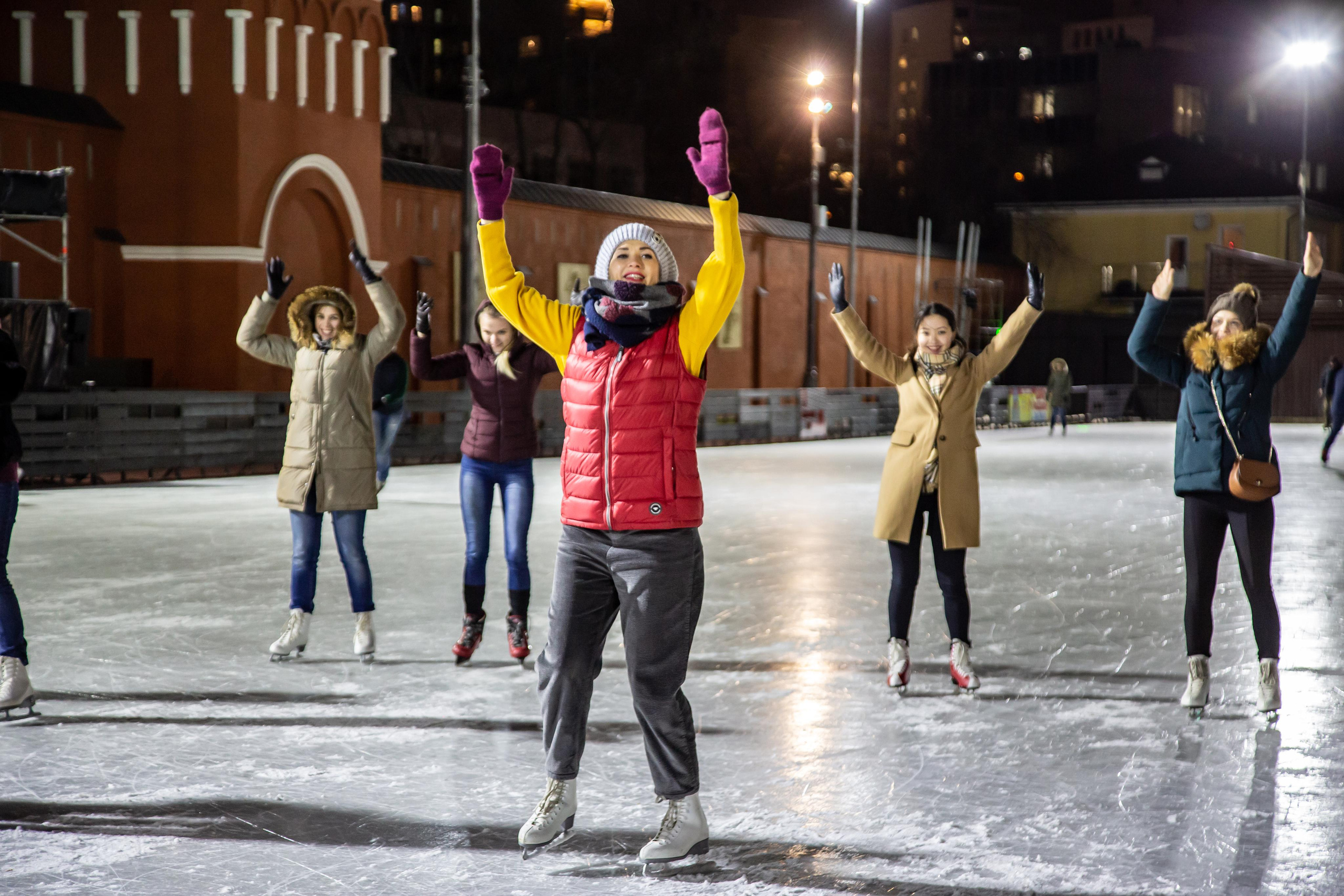 Тимбилдинг на катке. Фотограф Сонкина Татьяна