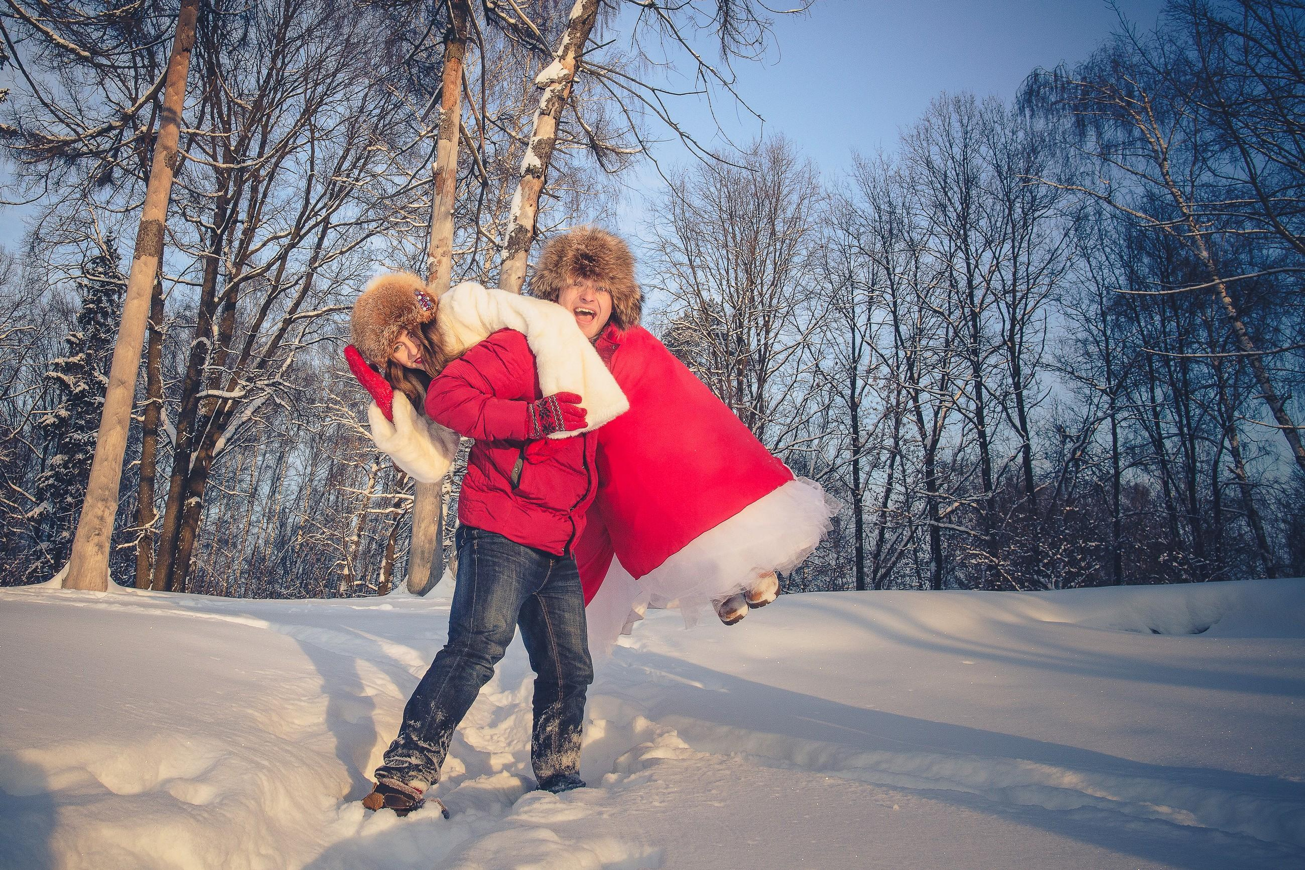 Зимняя история. Свадебный и репортажный фотограф в Москве и Московской области