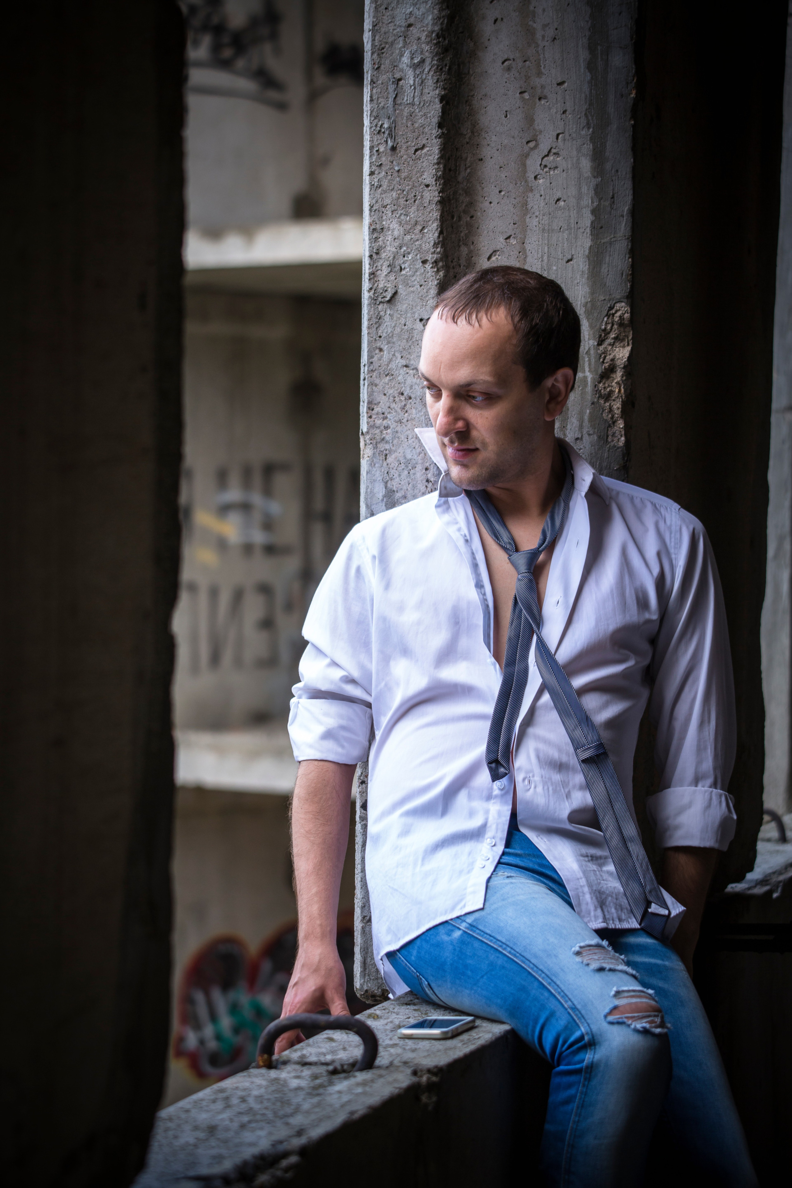 Мужской городской портрет. Свадебный и репортажный фотограф в Москве и Московской области