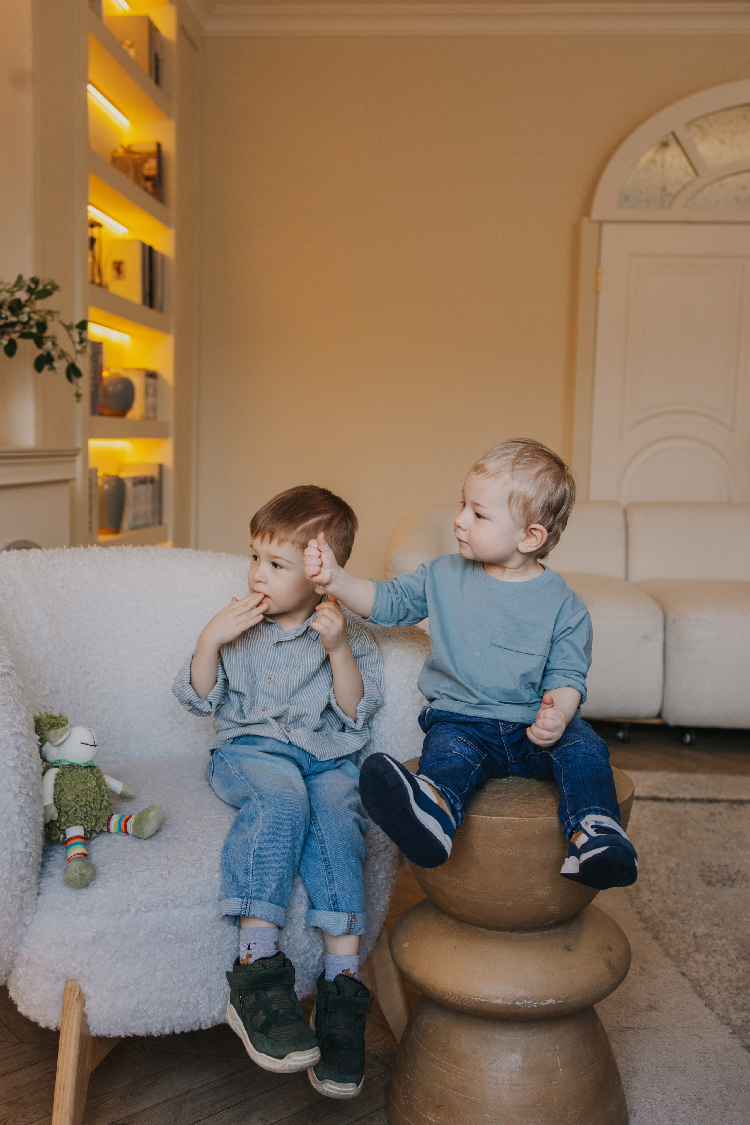 Большая семья. Домашняя фотосессия