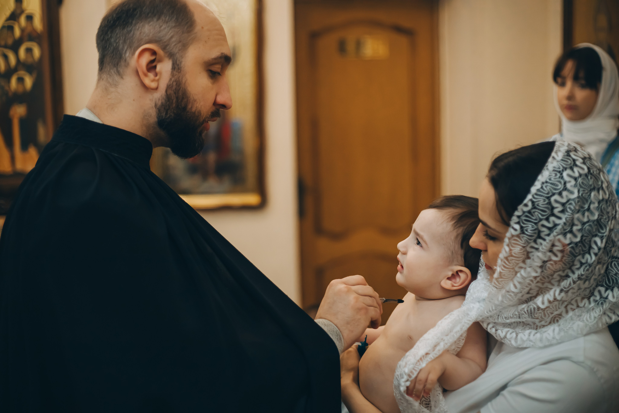 Фотосессия таинства крещения в Белой Глине. Свадебный и семейный фотограф в Краснодарском крае Мария Данилкина