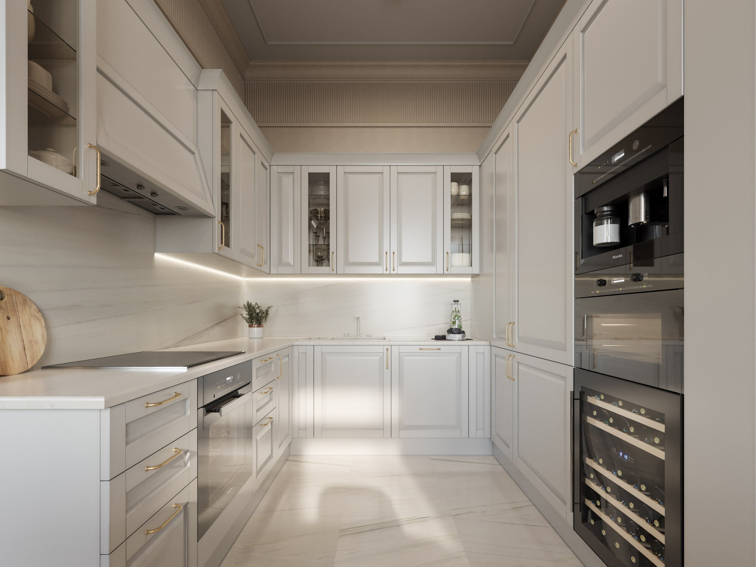 Дизайн-проект Квартиры в Стиле Неоклассика | 3D Визуализация Пространства и Света. Визуализатор интерьера в Москве | Брагин Кирилл