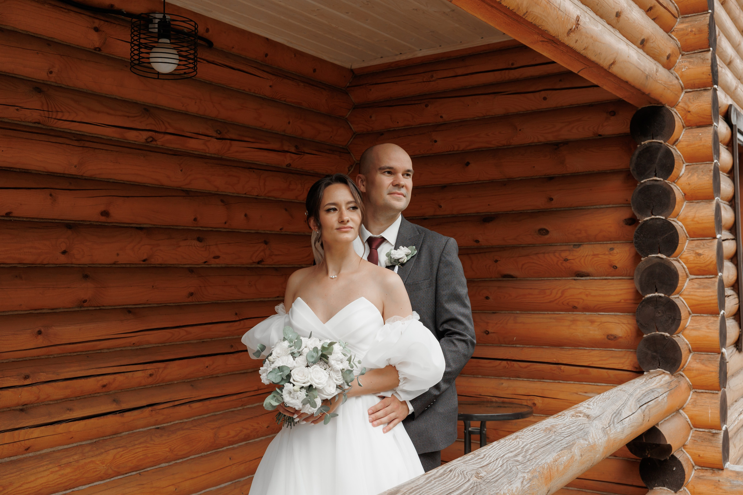 Полина и Дмитрий, загородный клуб «Барин», ЗАГС в г. Пушкино. Свадебный и репортажный фотограф (Москва, Королев и другие)