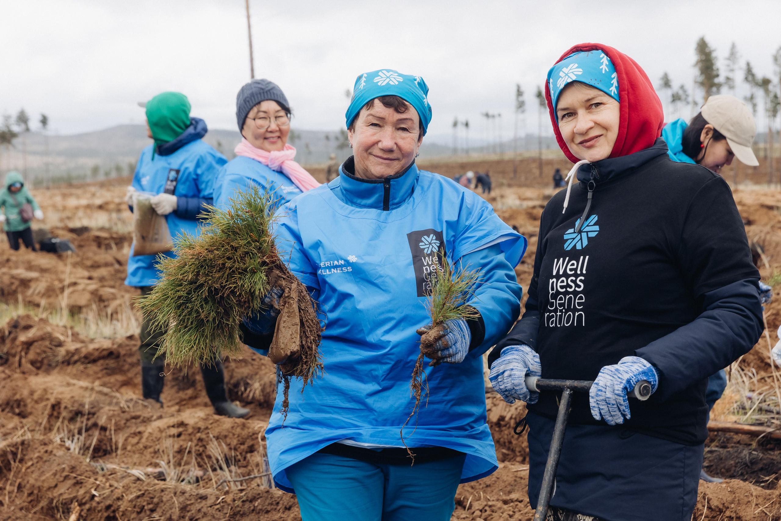 Siberian wellness. Ежегодная акция по посадке деревьев. Свадебный и семейный фотограф в Улан-Удэ