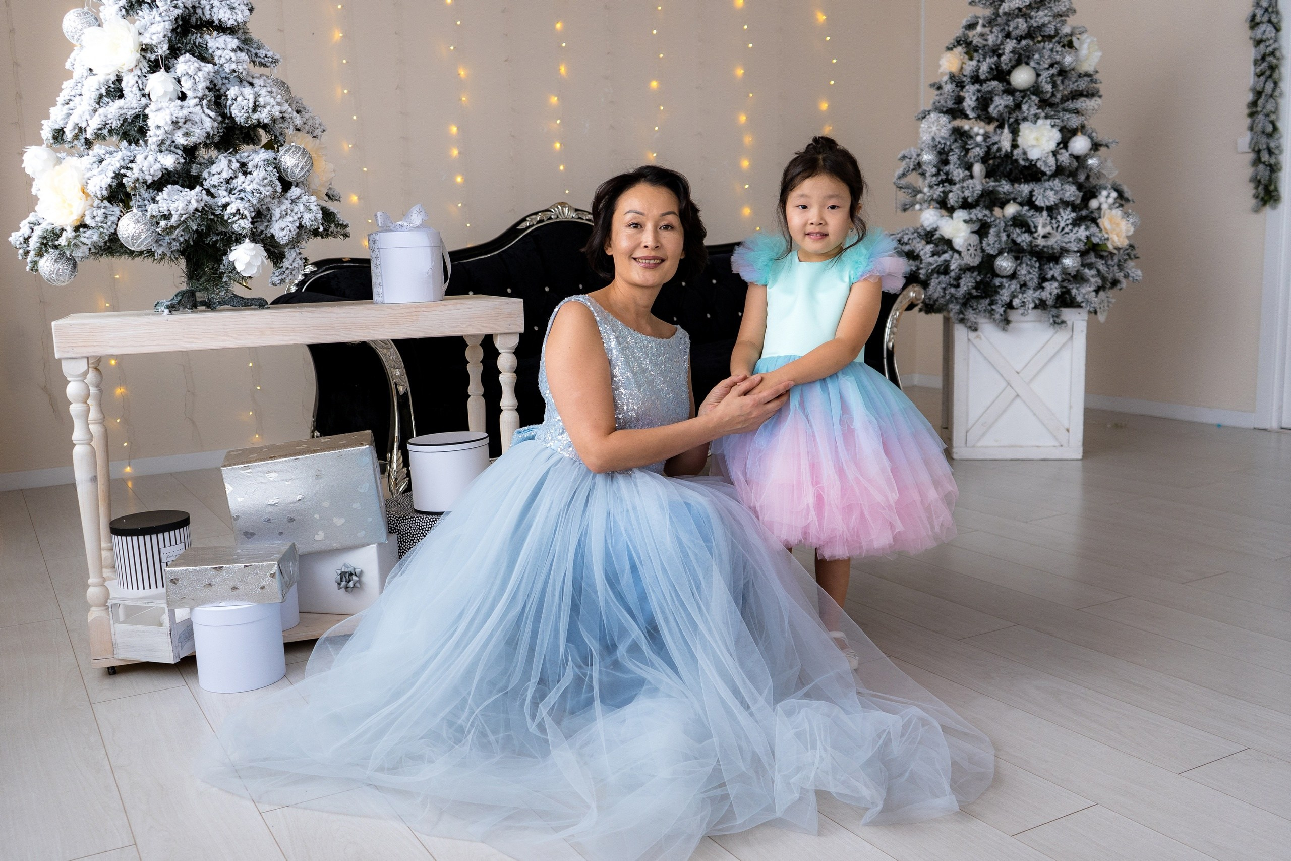 Платья Family look. Фотостудия Малина в городе Улан-Удэ. Фотограф Ирина Жарникова