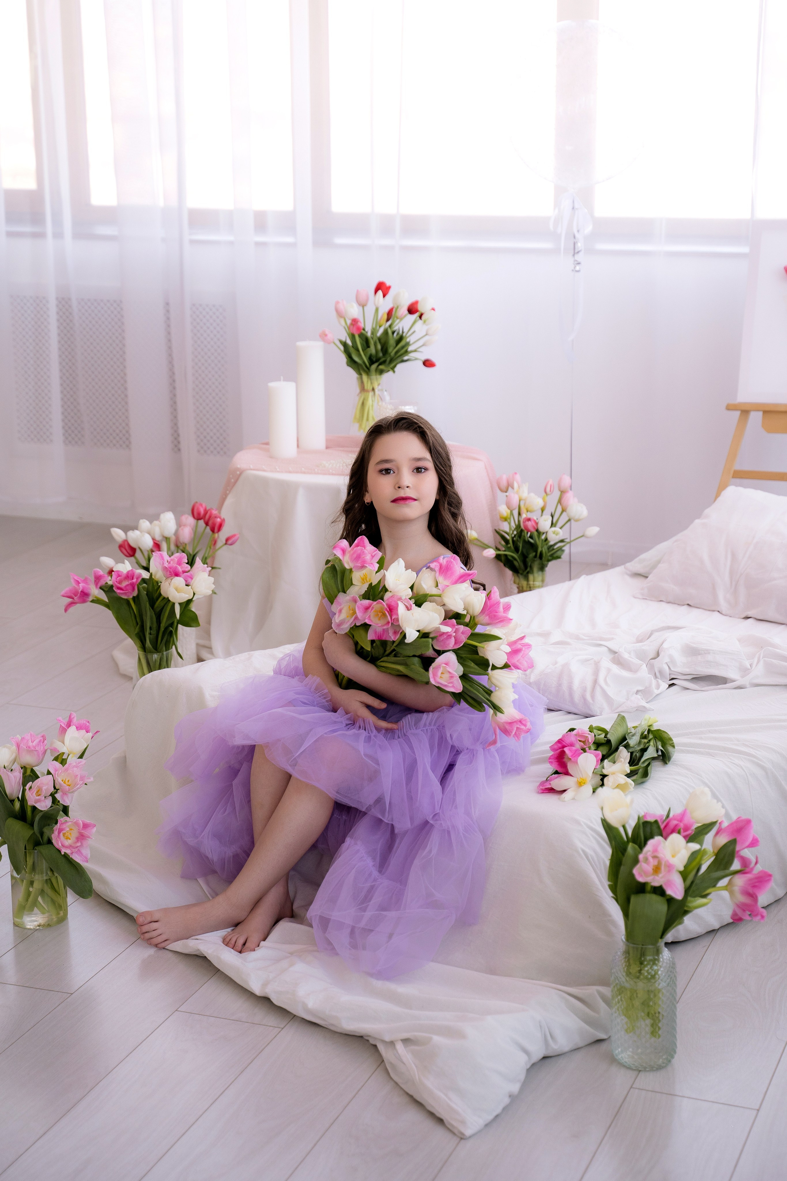 Тюльпановое настроение. Фотостудия Малина в городе Улан-Удэ. Фотограф Ирина Жарникова