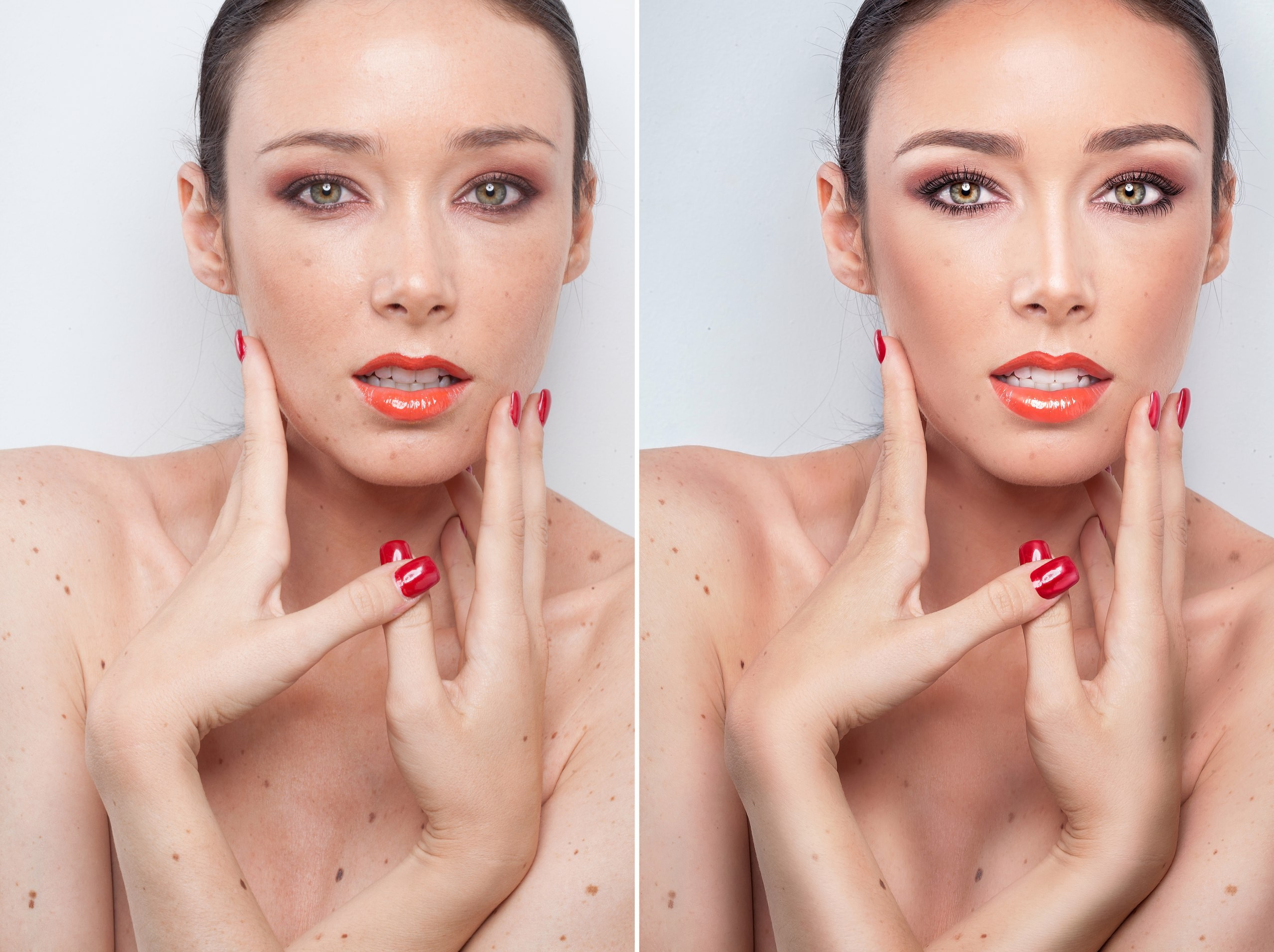 Ретушь до и после. Семейный и женский фотограф в Екатеринбурге Светлана Фиризен