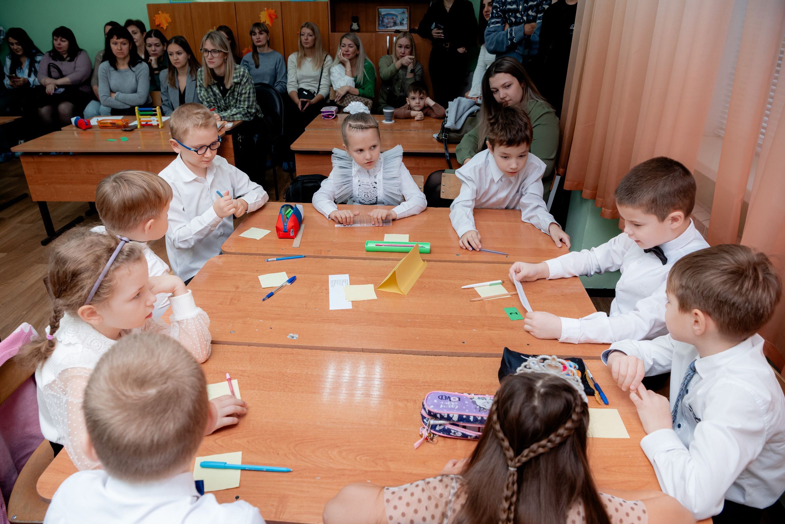 Открытый урок первоклашек в Школе. Фотограф в Волгограде и Волжском Александр Горбань