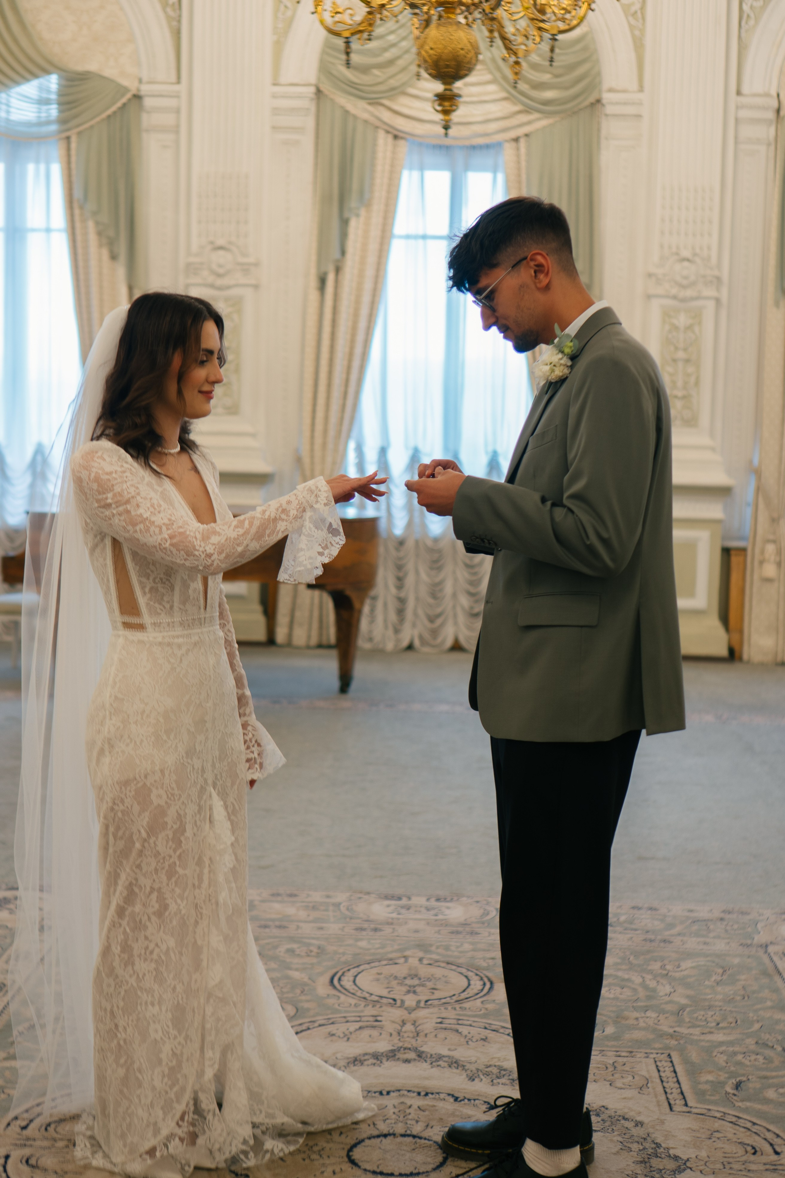 СВАДЕБНАЯ СЬЕМКА В ПЕРВОМ ДВОРЦЕ БРАКОСОЧЕТАНИЯ. Профессиональный фотограф, Санкт-Петербург — Виктория Богомолова