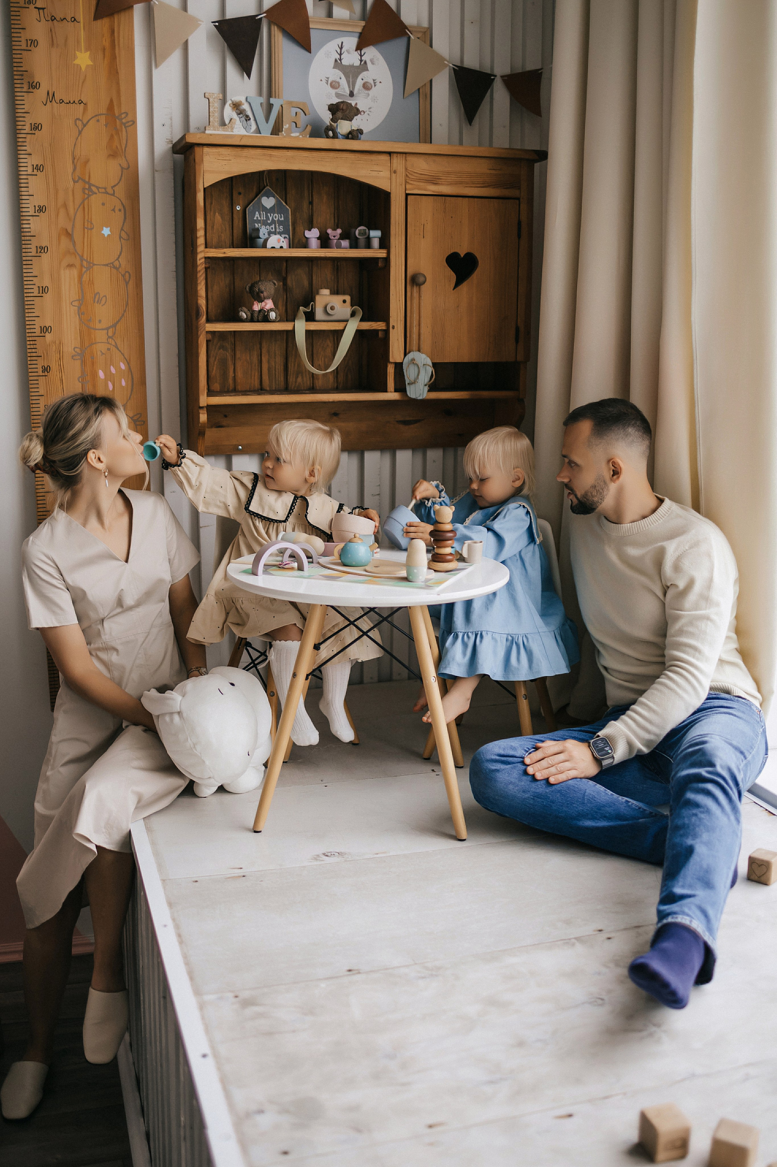 Сергей, Екатерина, Маша и Аня. Фотограф Нижний Новгород