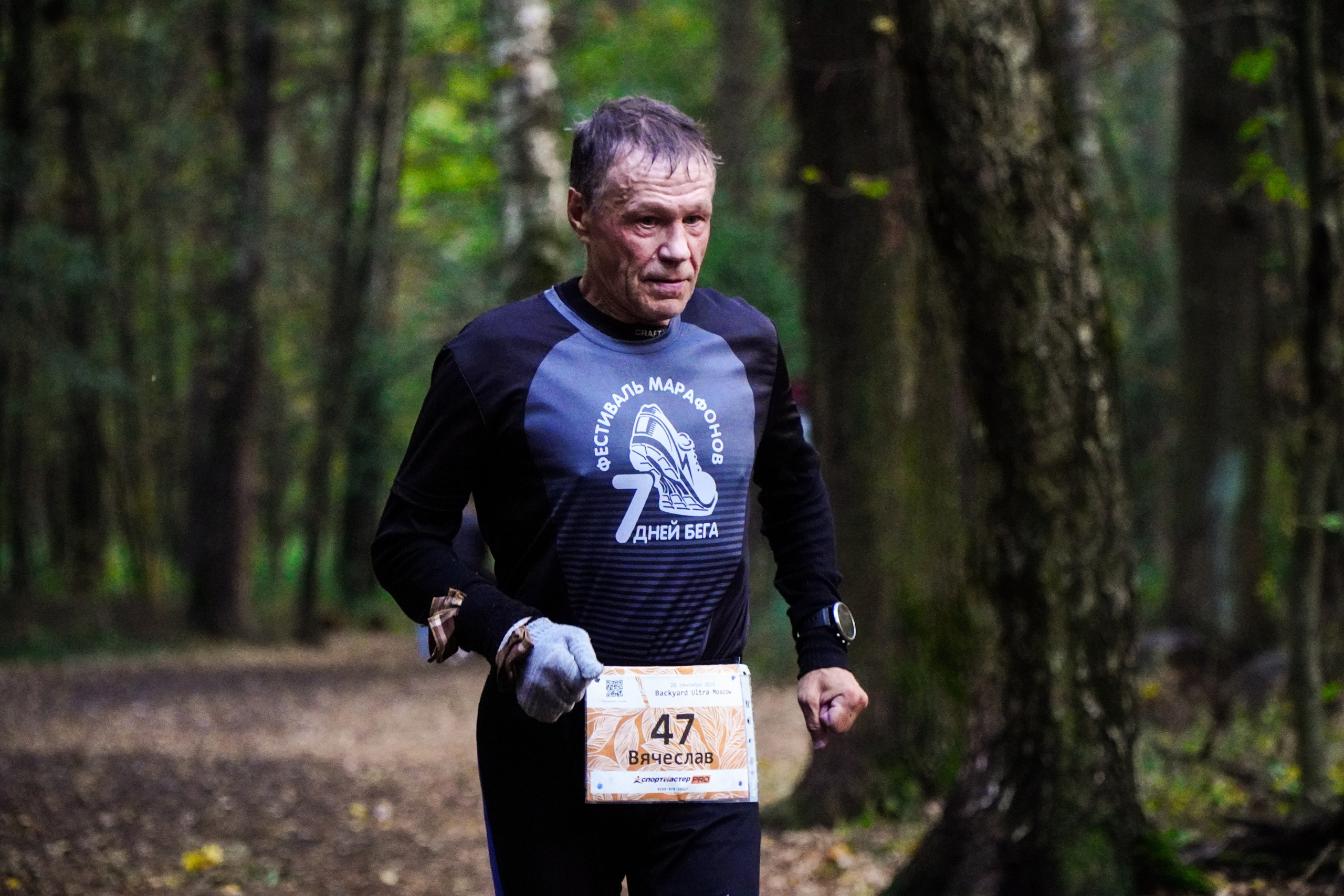 Backyard Ultra Moscow 2024. Роман Капилюшов. Бег. Фото. Видео. г. Люберцы