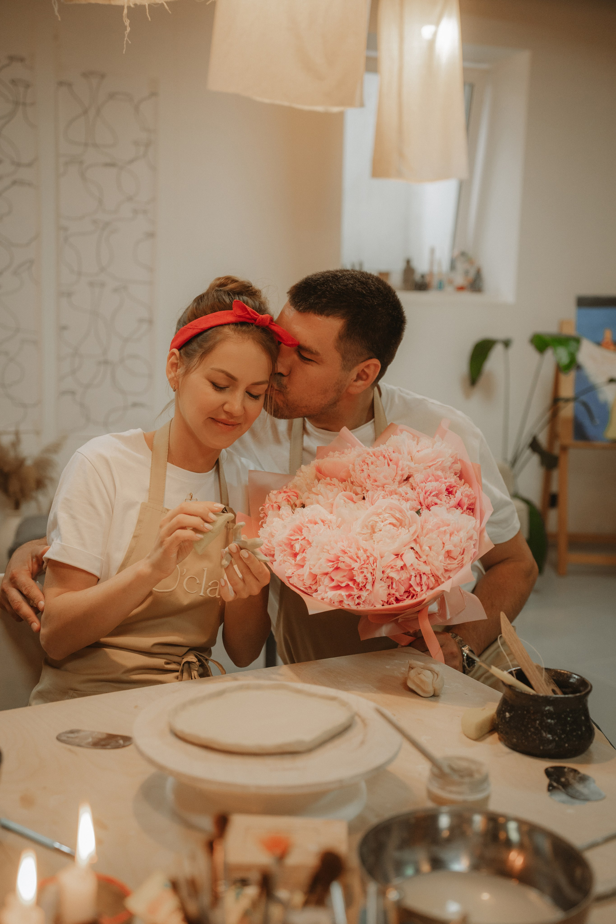 Лепим из глины. Семейный фотограф • Домашние съемки в Нижнем Новгороде