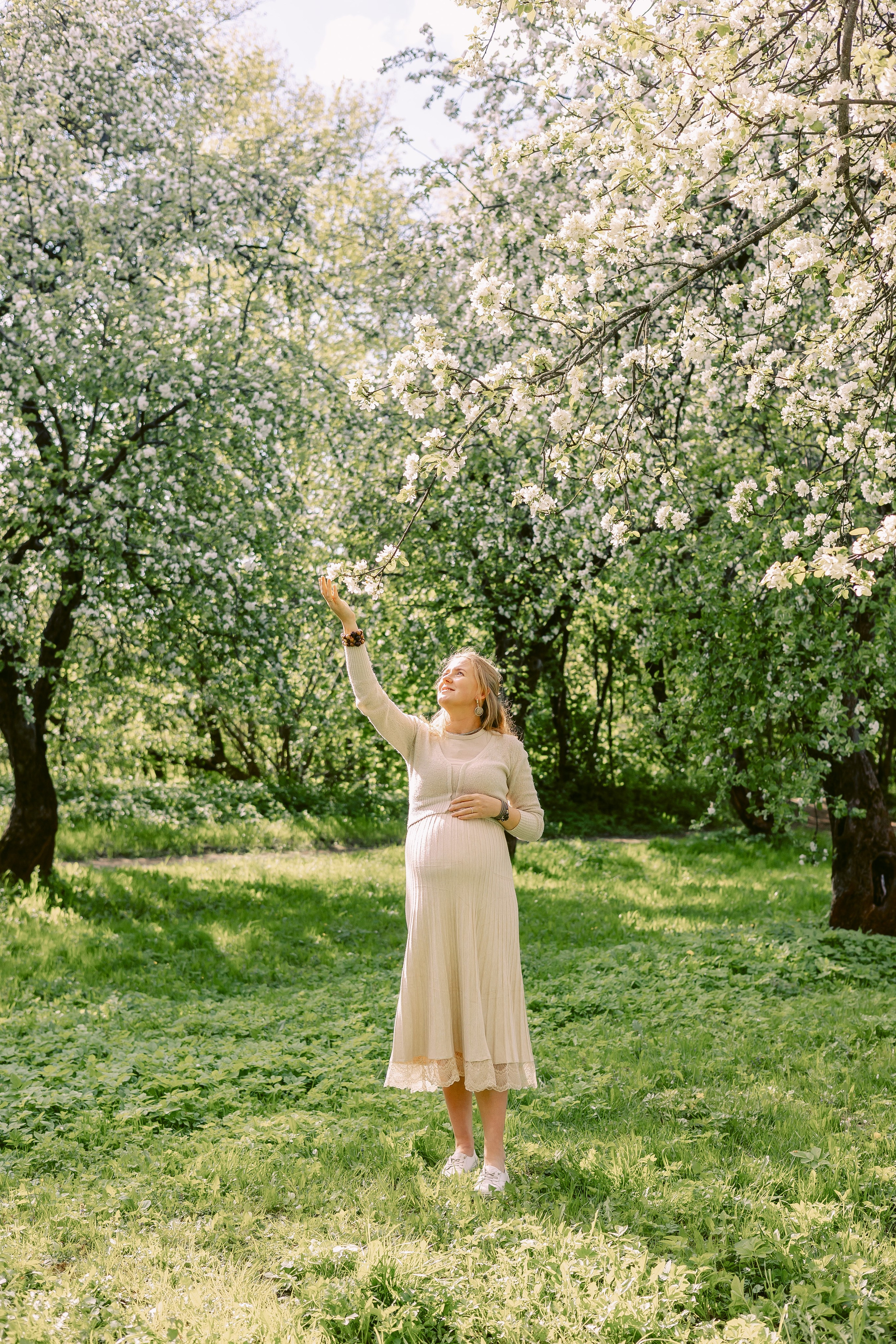 белые цветочки