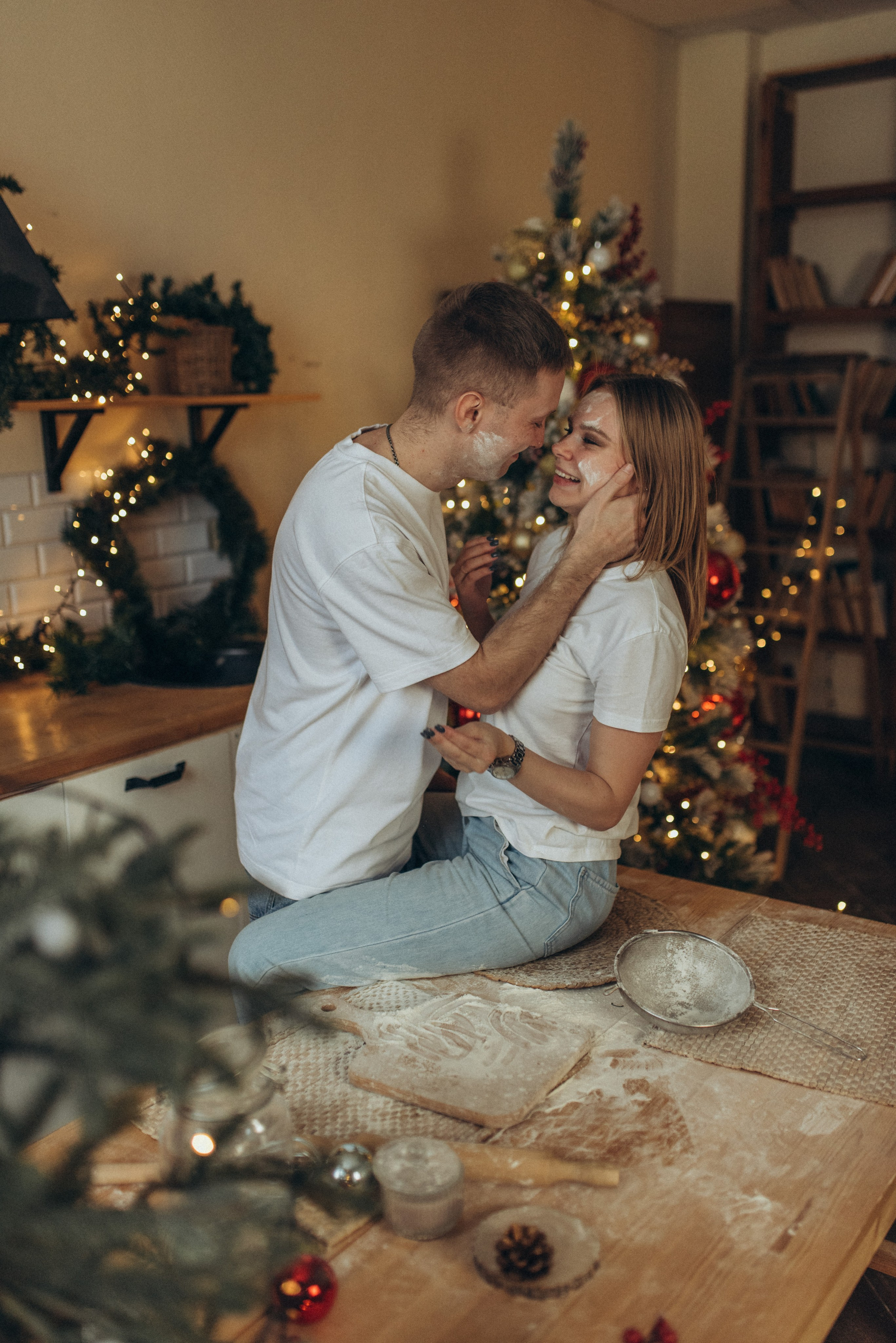 Новогодняя lovestory. Семейный фотограф в Москве Екатерина Север