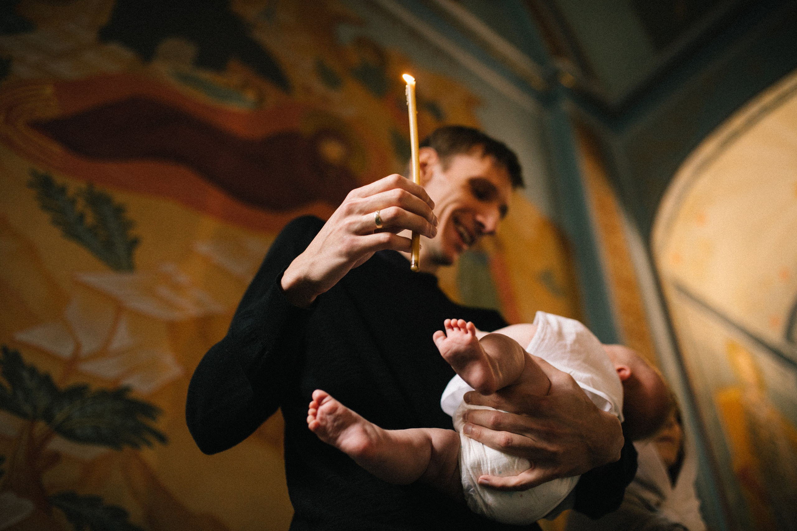 Фотосессия крещения. Фотограф Лебедева Наталья