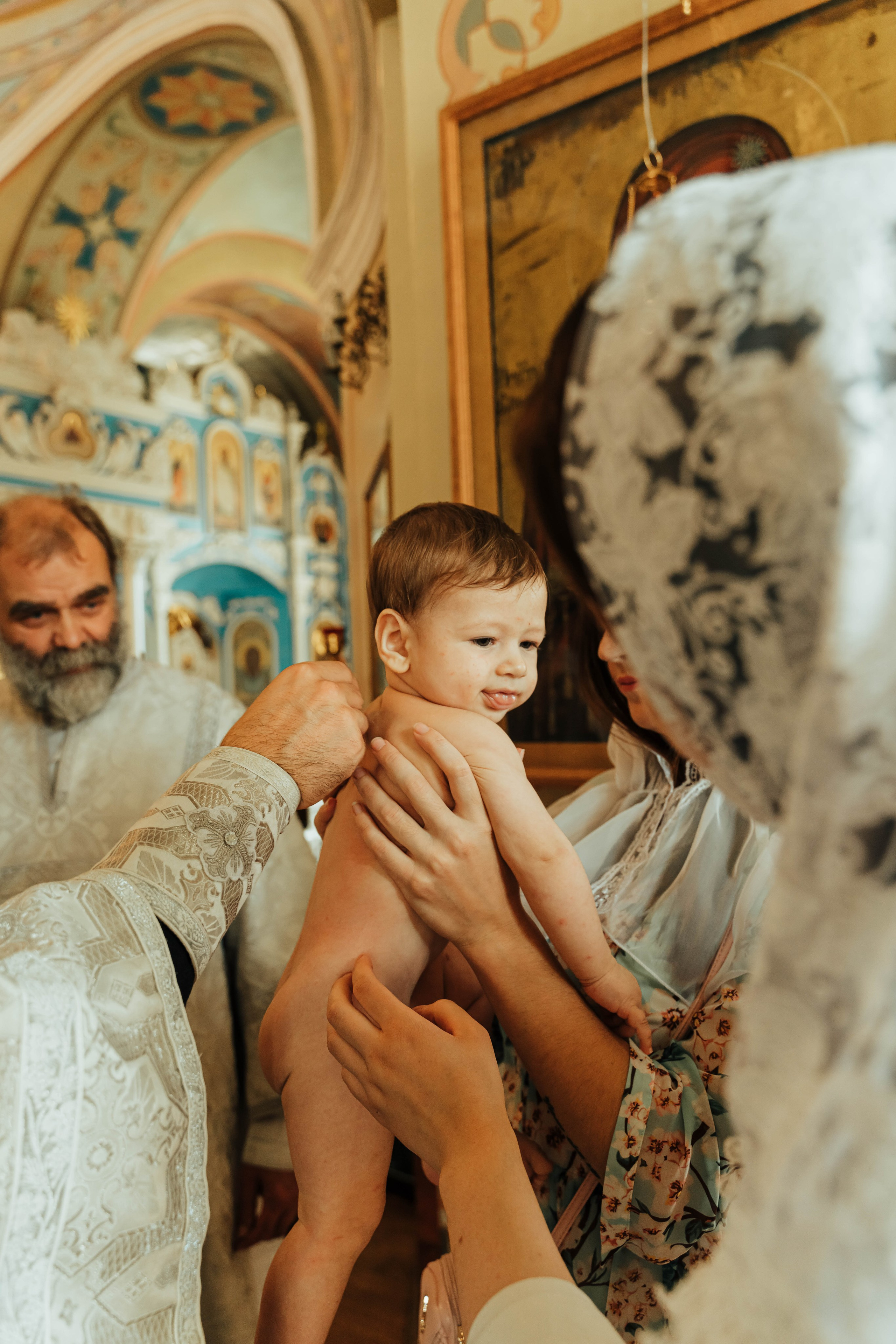 Крещение Никиты. Фотограф Елизавета Савина