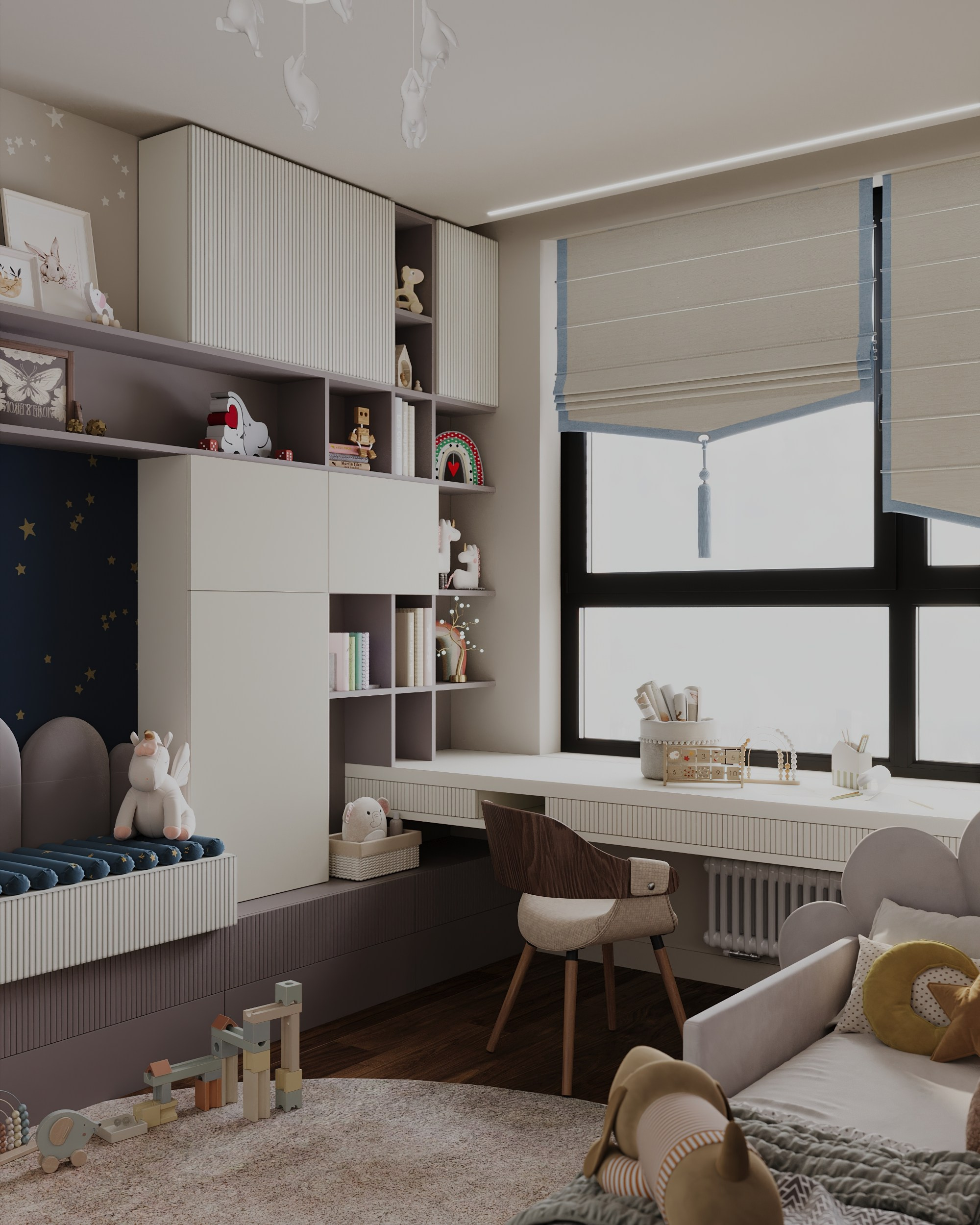 4-х комнатная квартира в Москве. Интерьерный 3Д Визуализатор Маргарита Оберемко