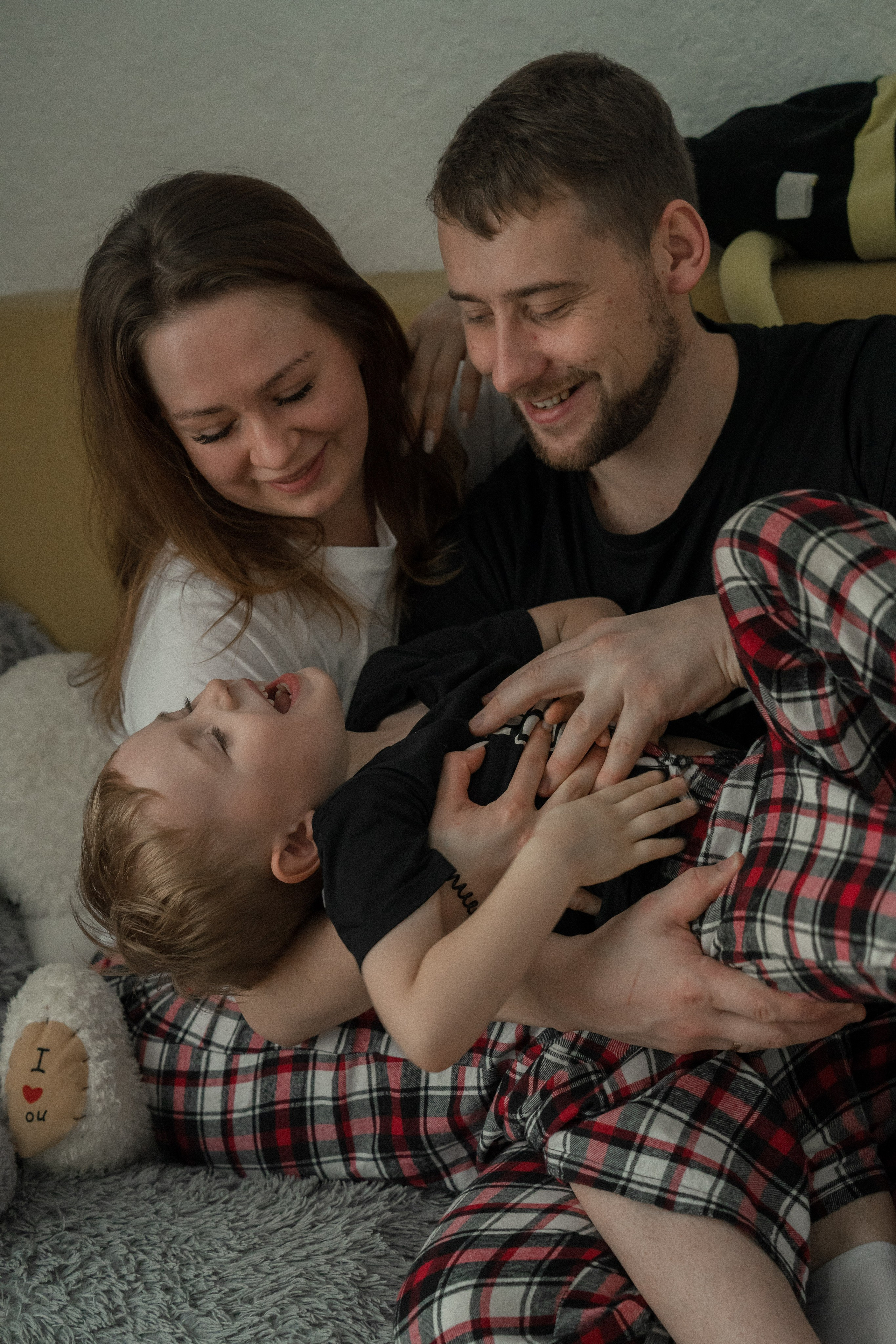 Домашняя фотосессия в пижамах. Семейный фотограф Екатеринбург Татьяна Девятых