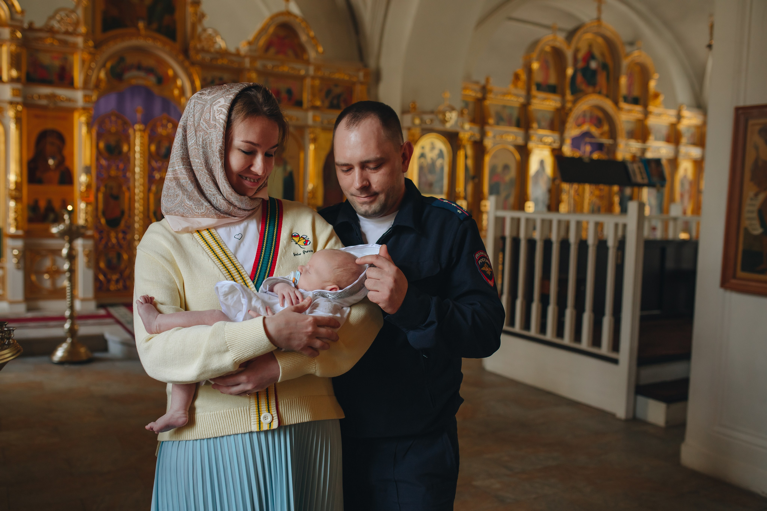 Крещение в светлом Храме. Семейный и детский фотограф в Москве Дорогова Екатерина