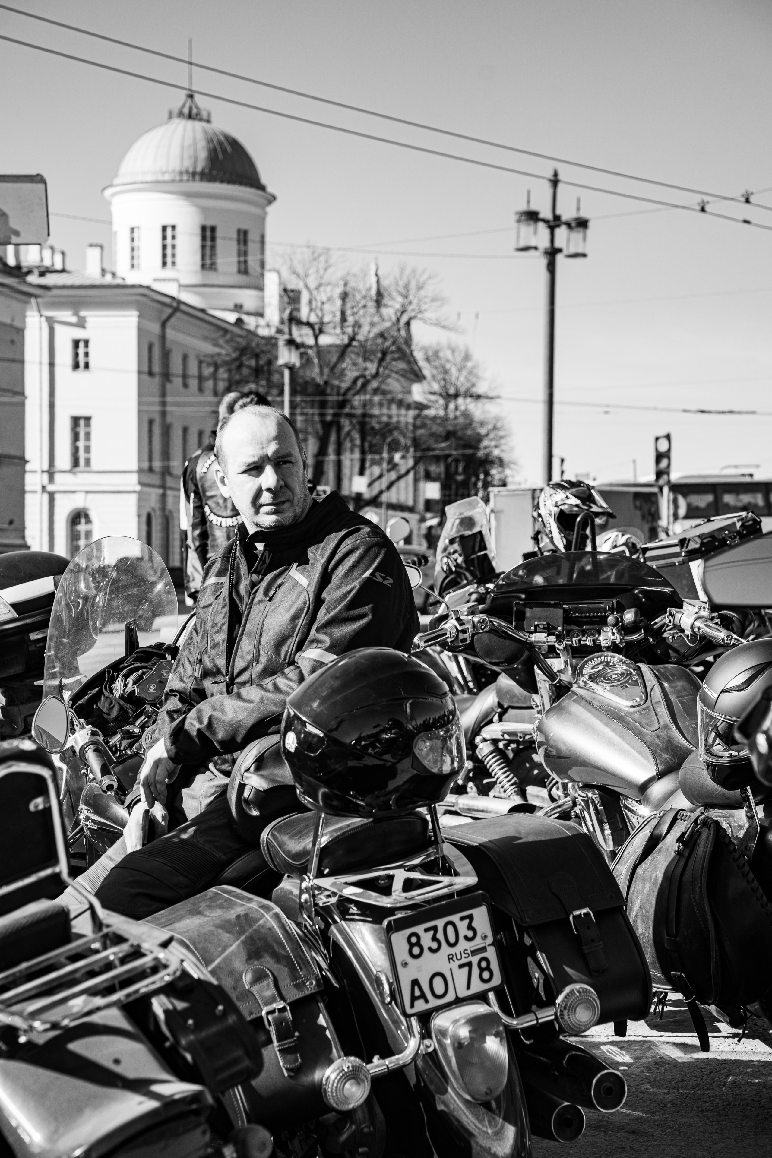 Весенний прохват мотоклуба Normans Riders MC. Концертный и репортажный фотограф в Санкт-Петербурге Слава Пахомов