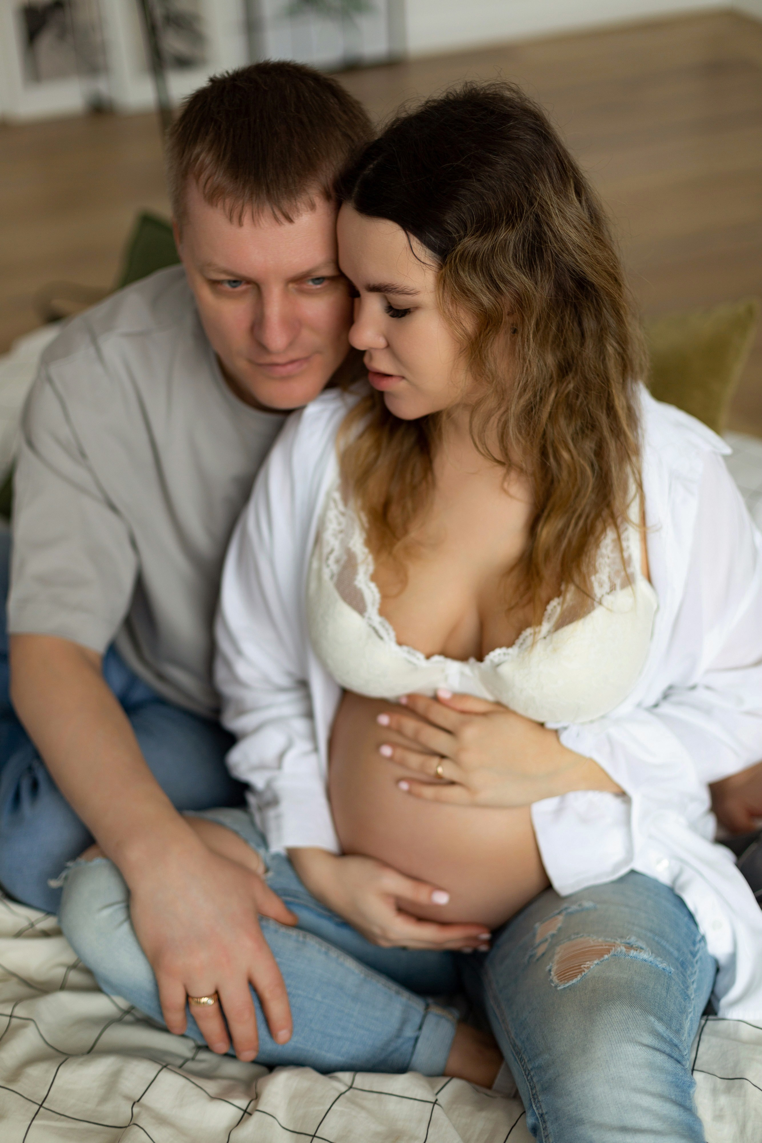 Фотосъемка беременности в студии Петербурга. Свадебный и портретный фотограф в Санкт-Петербурге Надежда Чечулина