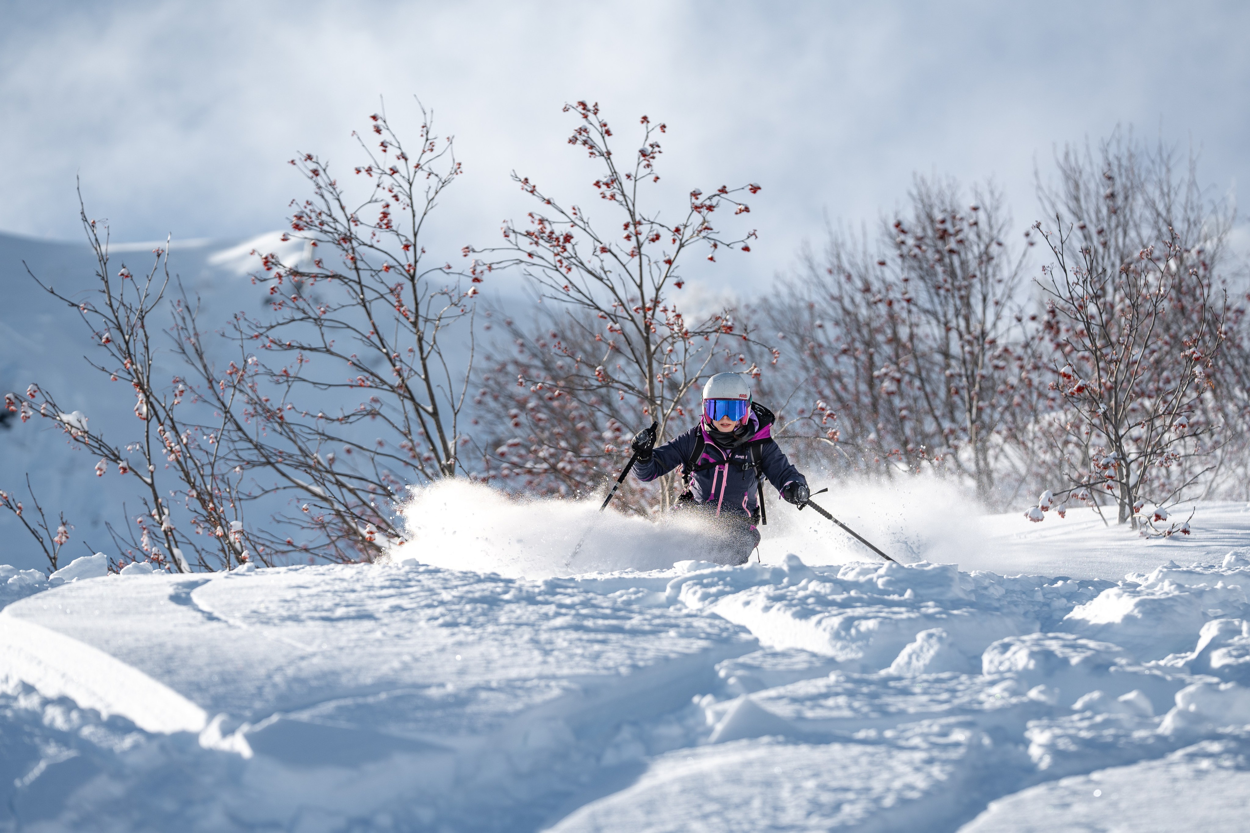 Внетрассовое катание в рамках фрирайд кэмпа с Еленой Ануфриковой. Репортажный фотограф в Красной Поляне и Сочи Павлюченко Екатерина
