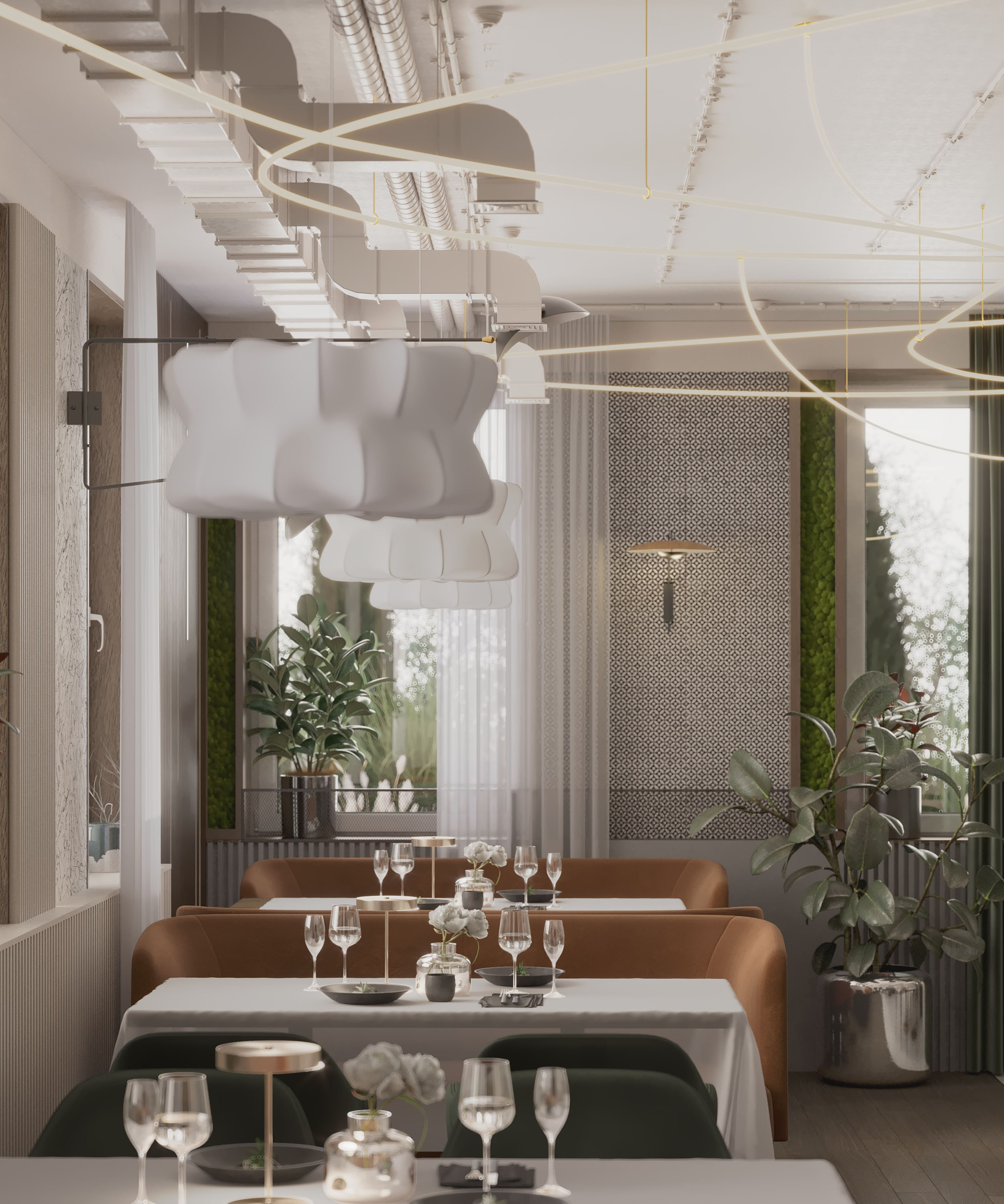 Ресторан Astoria. Портфолио 3D визуализатора