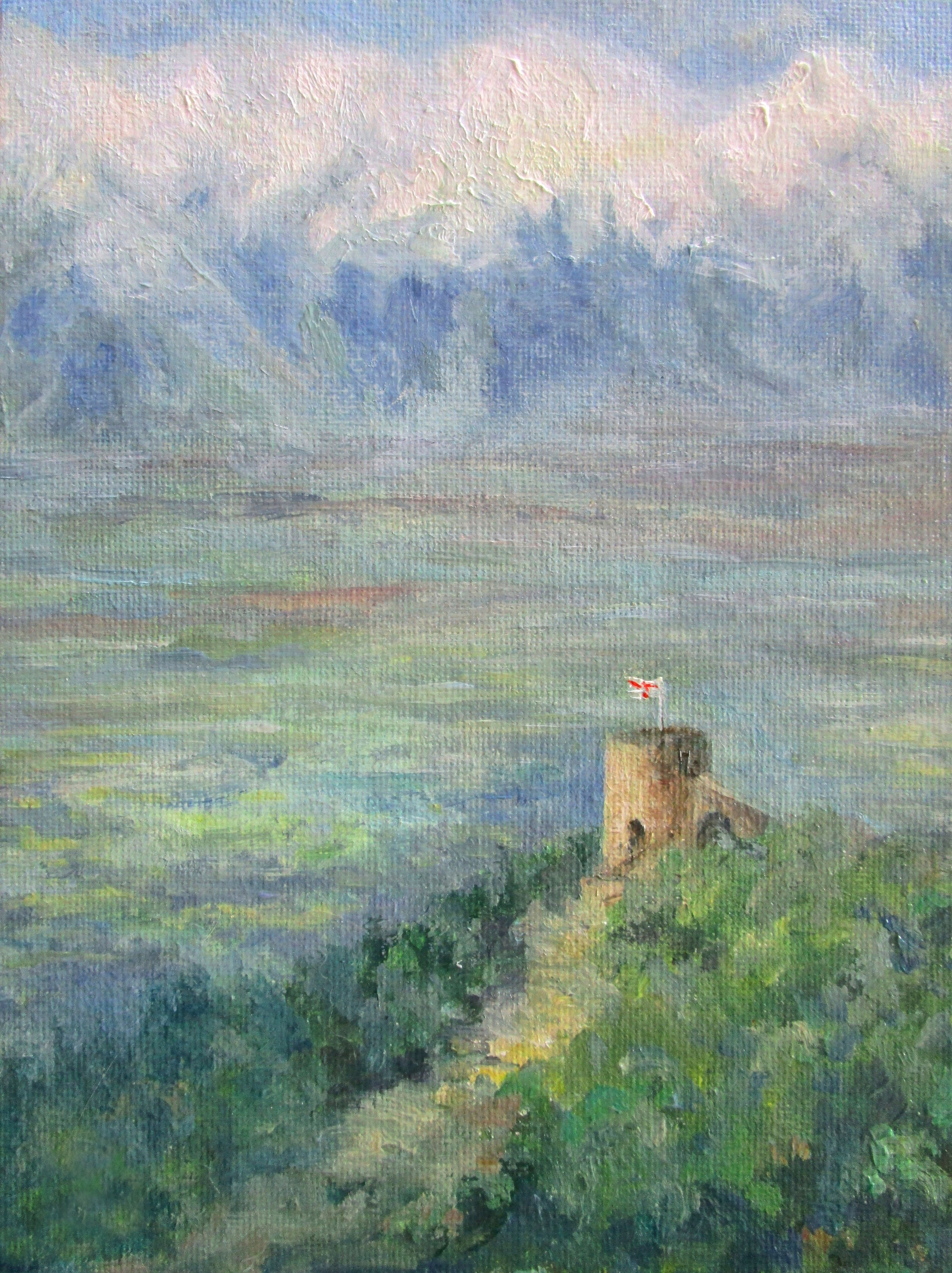 "Крепость над Алазанской долиной", холст / масло, 2018