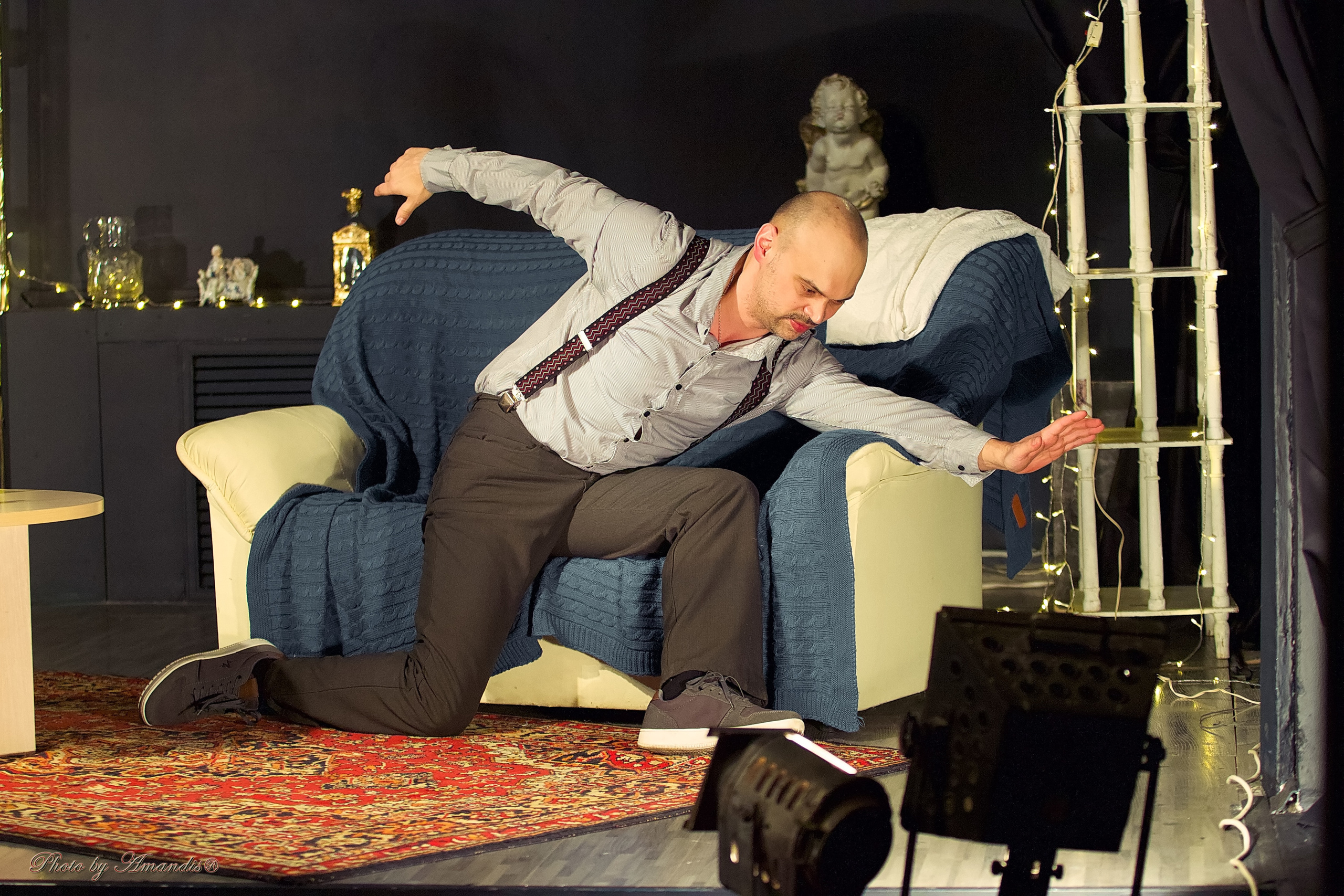 Спектакль «Ужин с дураком». Репортажная съемка в Москве и области. Анималистика