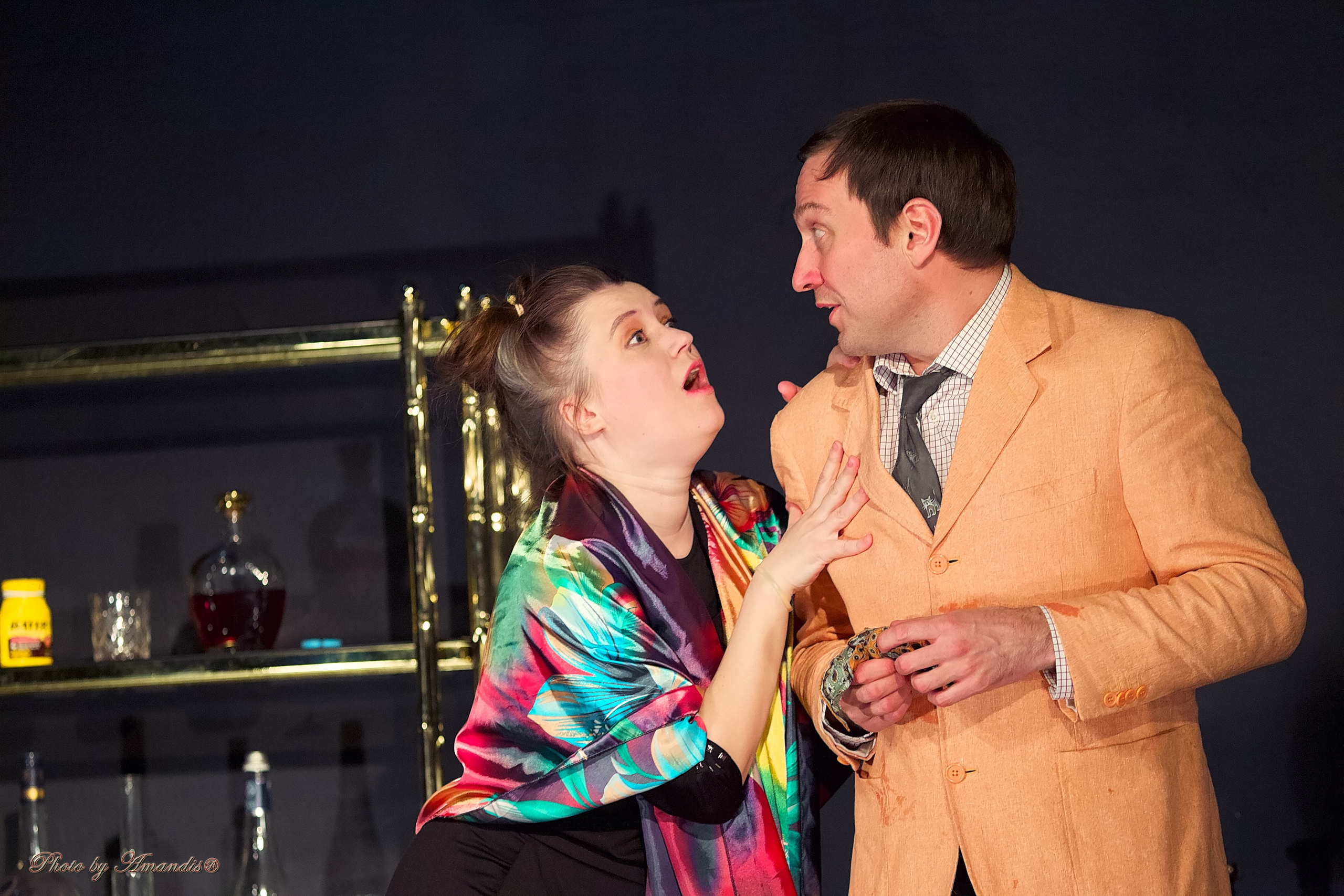 Спектакль «Ужин с дураком». Репортажная съемка в Москве и области. Анималистика