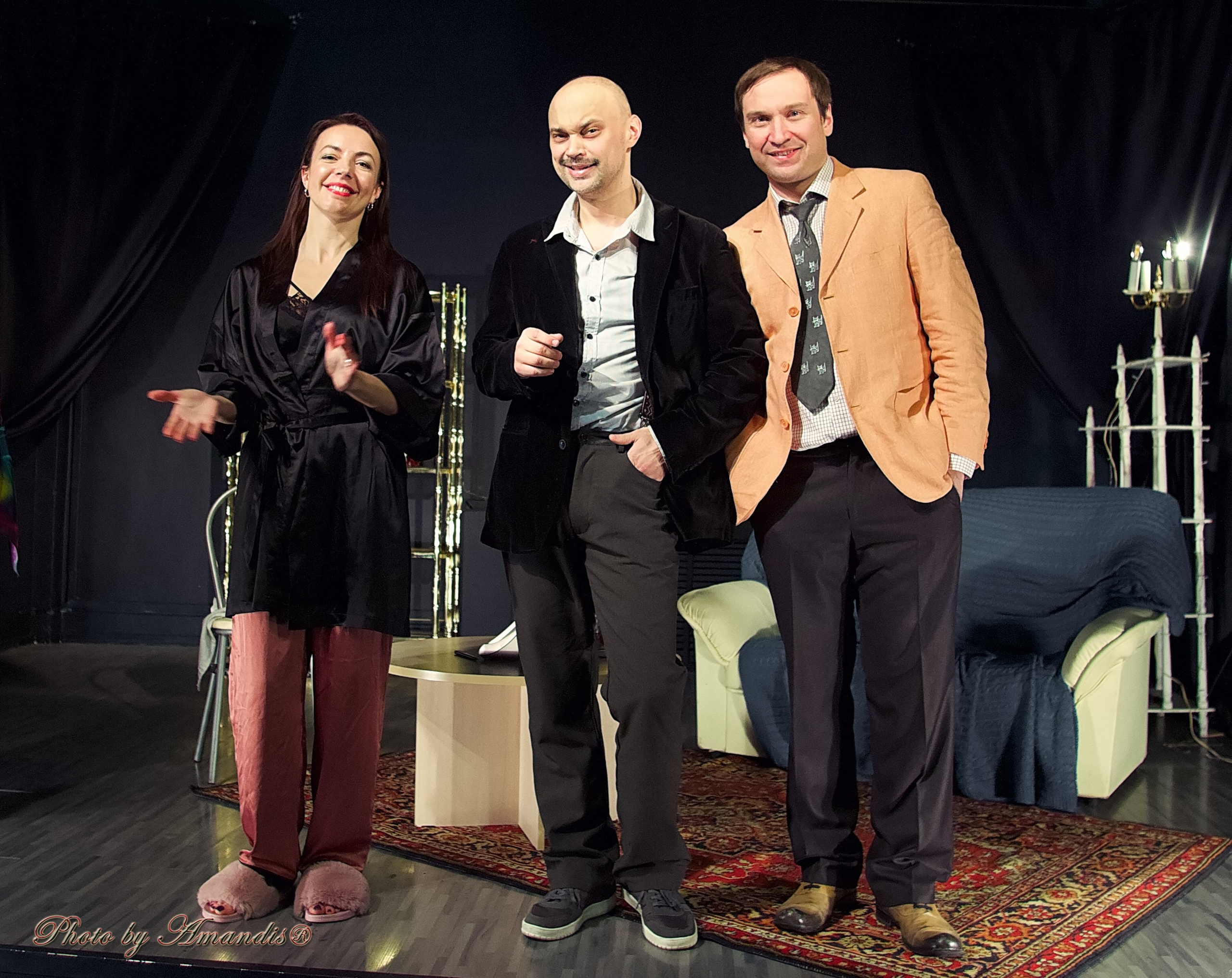 Спектакль «Ужин с дураком». Репортажная съемка в Москве и области. Анималистика