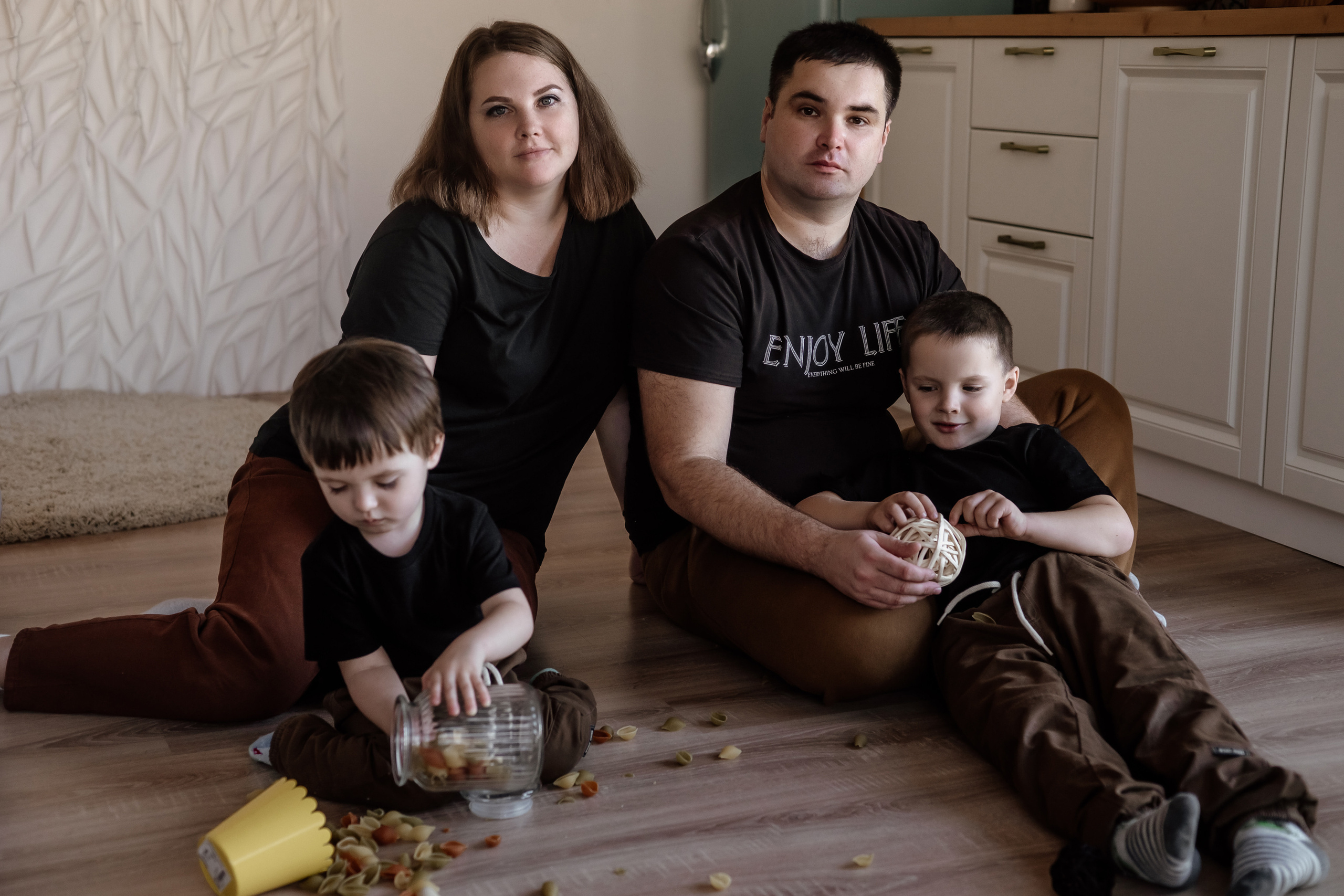 Семья Ежовых. Ольга Плаксина фотограф в Саратове