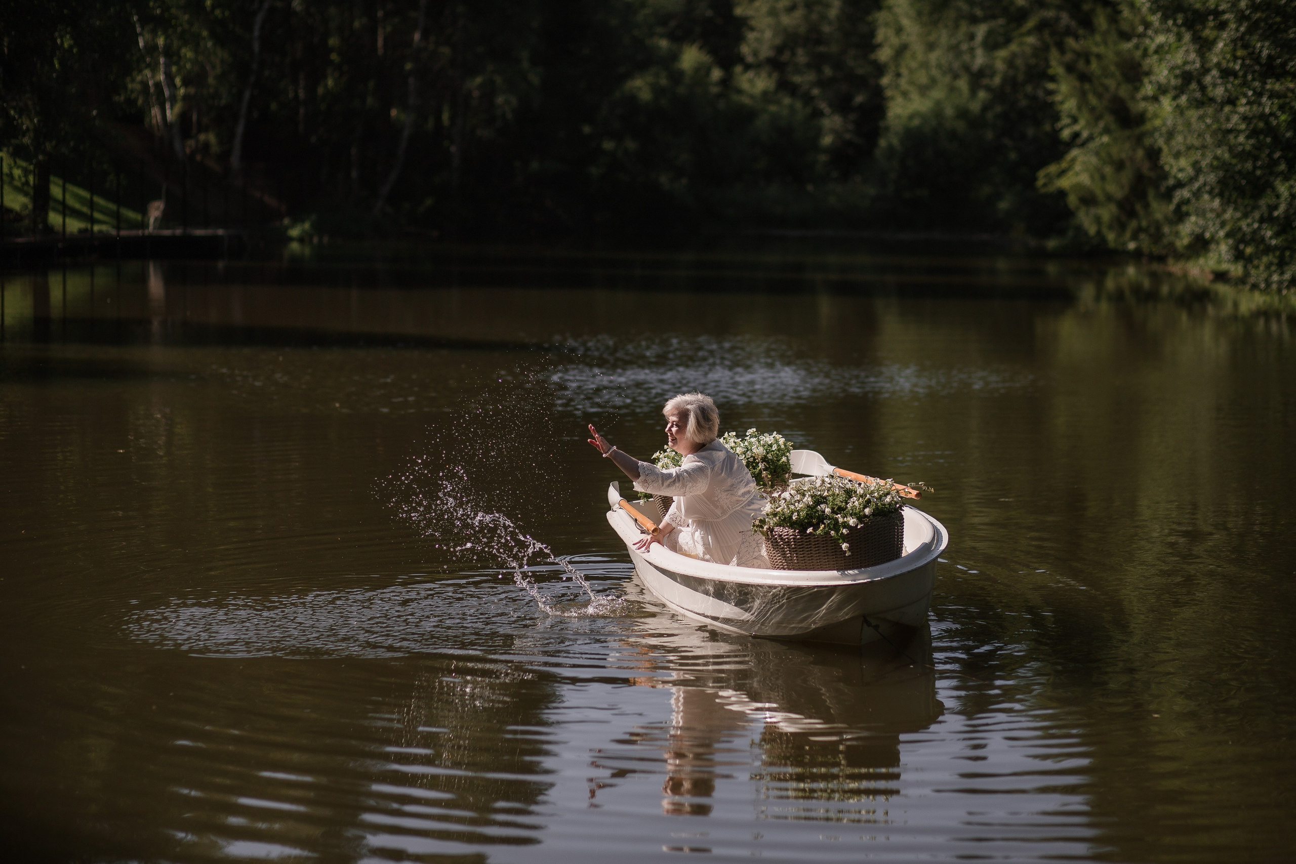 В лодке с цветами. Детский и семейный фотограф, Катерина Дементьева. Город Пермь