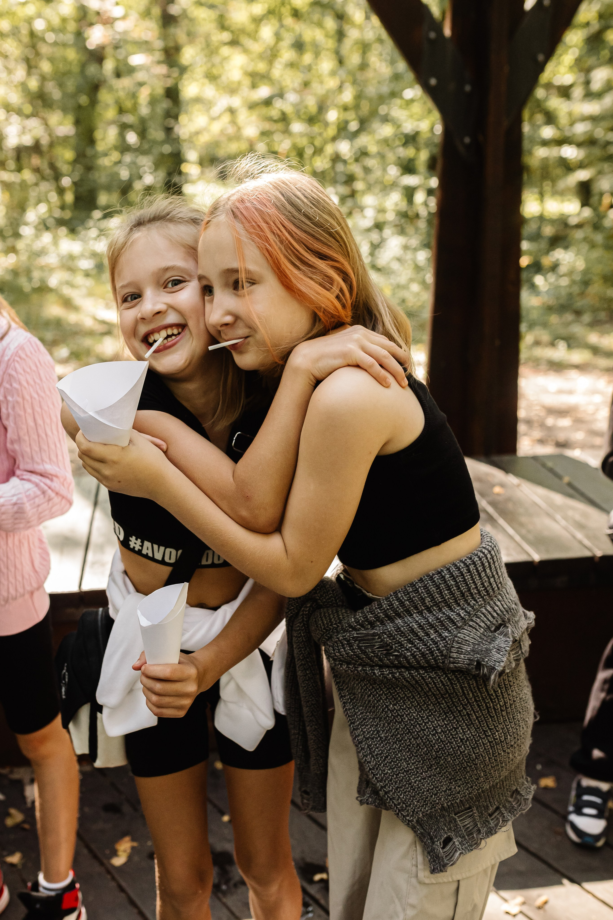 Репортаж школьной прогулки в парке. Семейный и женский фотограф в Москве Надежда Воробьева