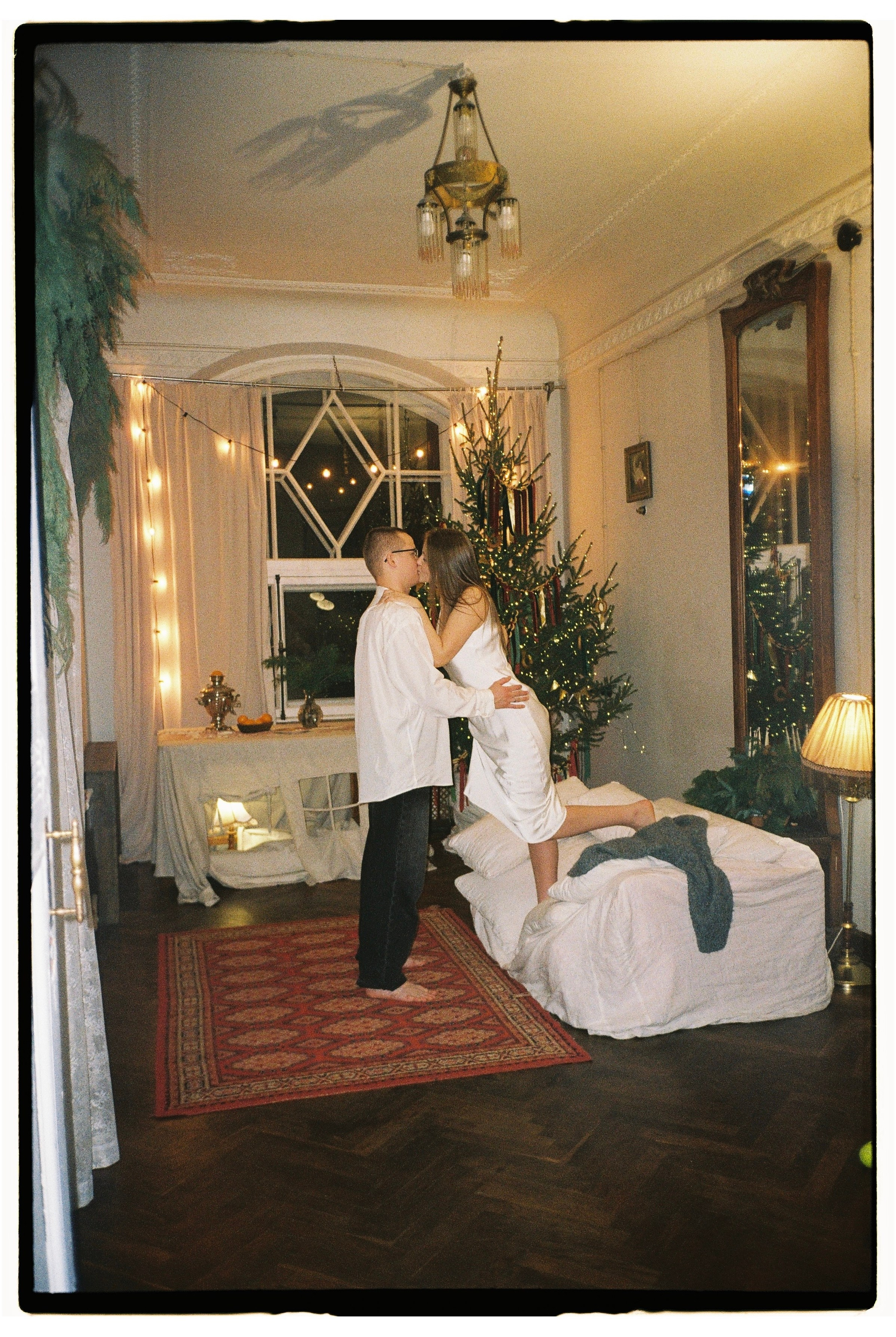 Подарок на годовщину — новогодняя съемка. Фотограф СПБ Засорина Юлия