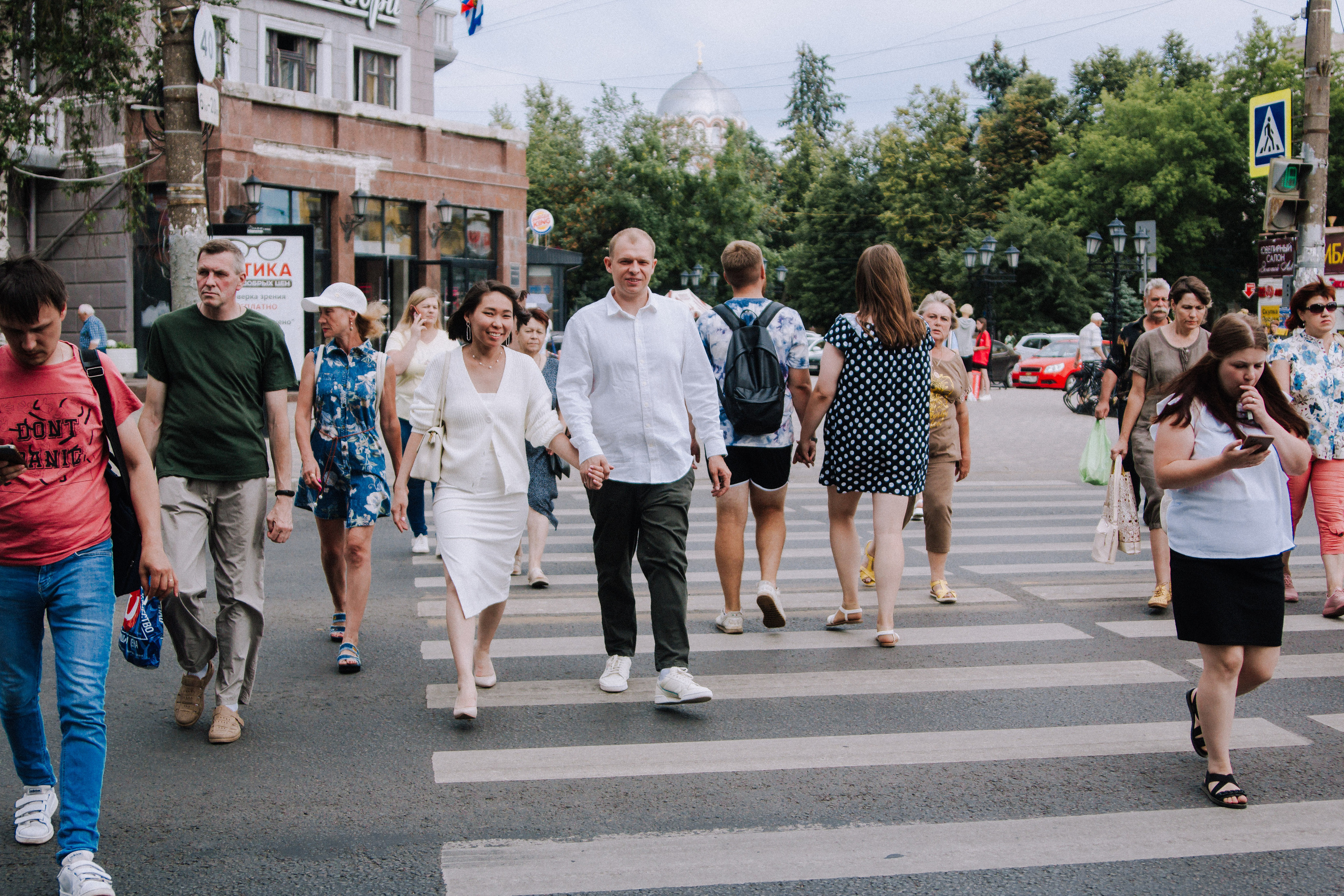 Прогулка с молодоженами. Фотографии с любовью