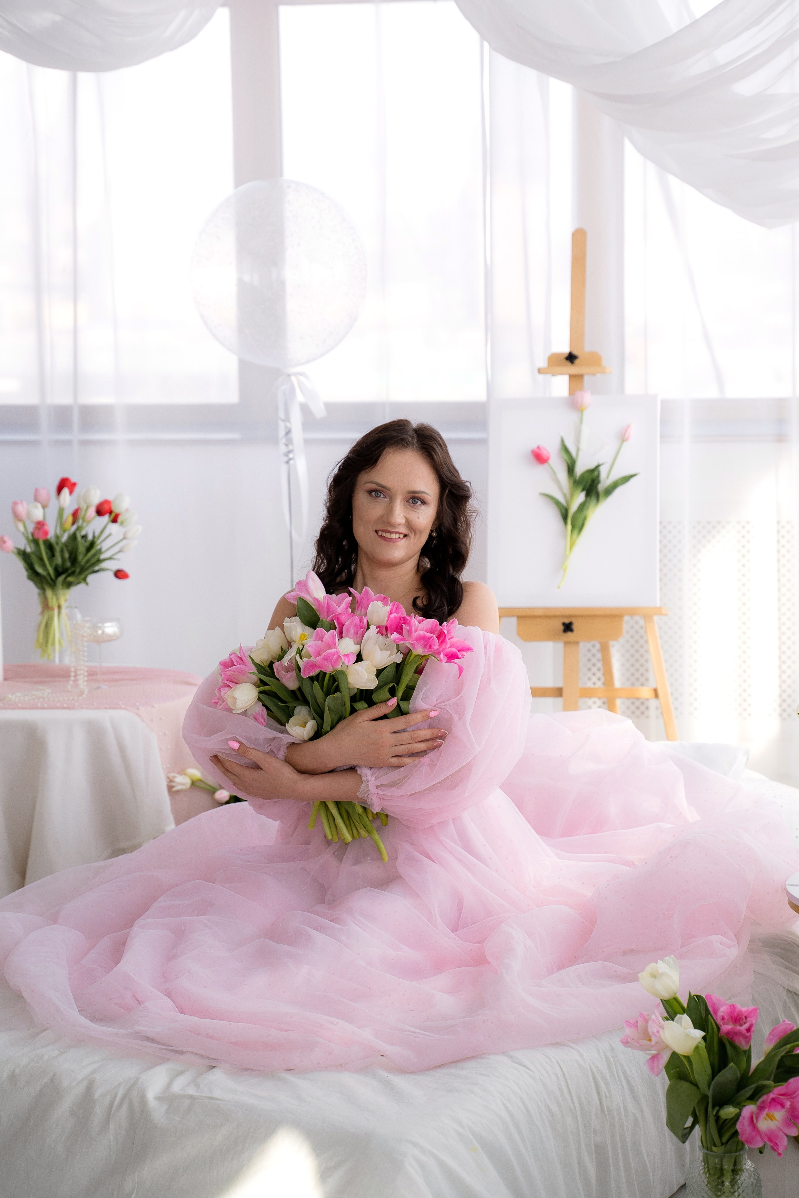 Тюльпановое настроение. Фотостудия Малина в городе Улан-Удэ. Фотограф Ирина Жарникова