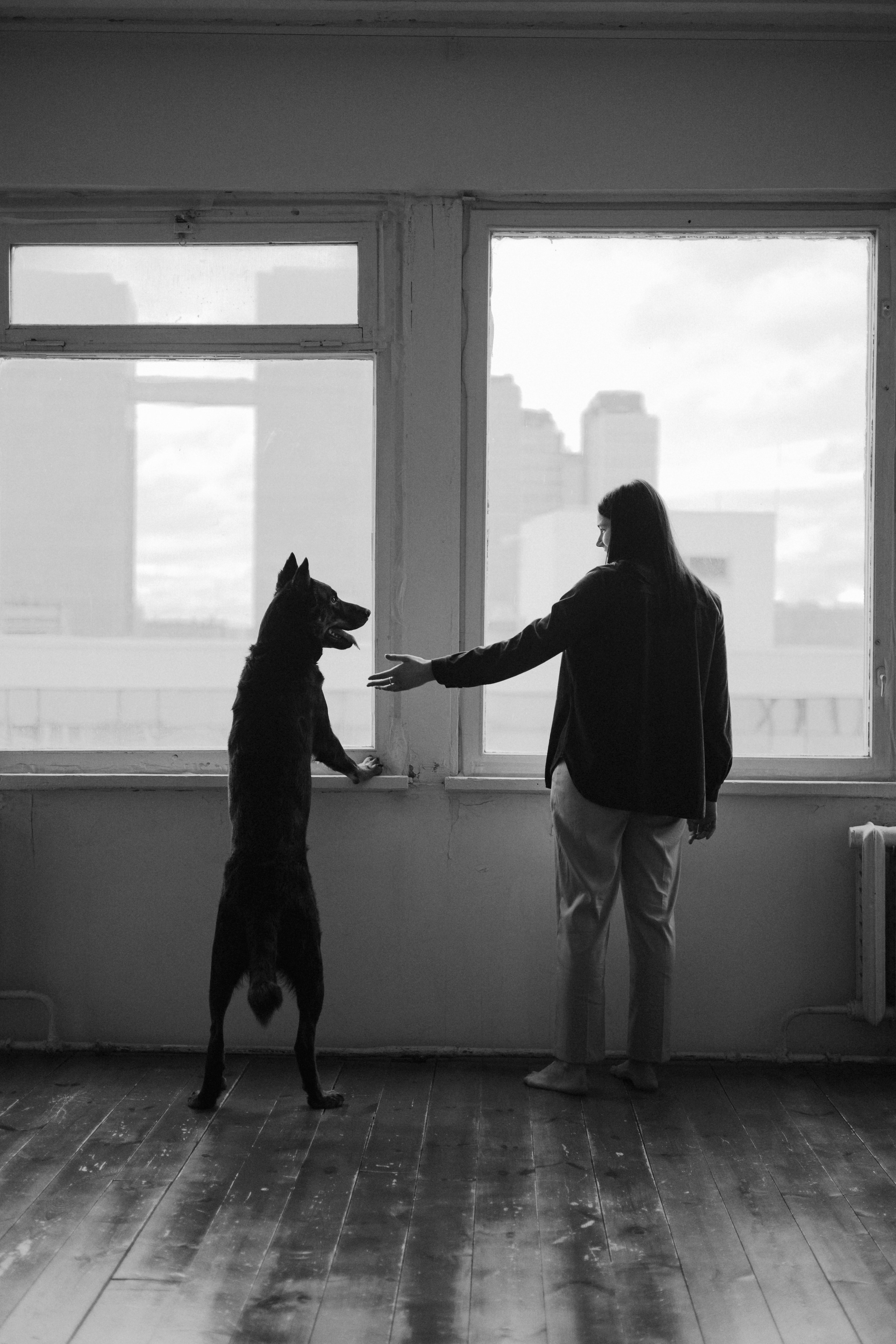 Полина и Зевс. Фотограф-анималист Богданова Полина