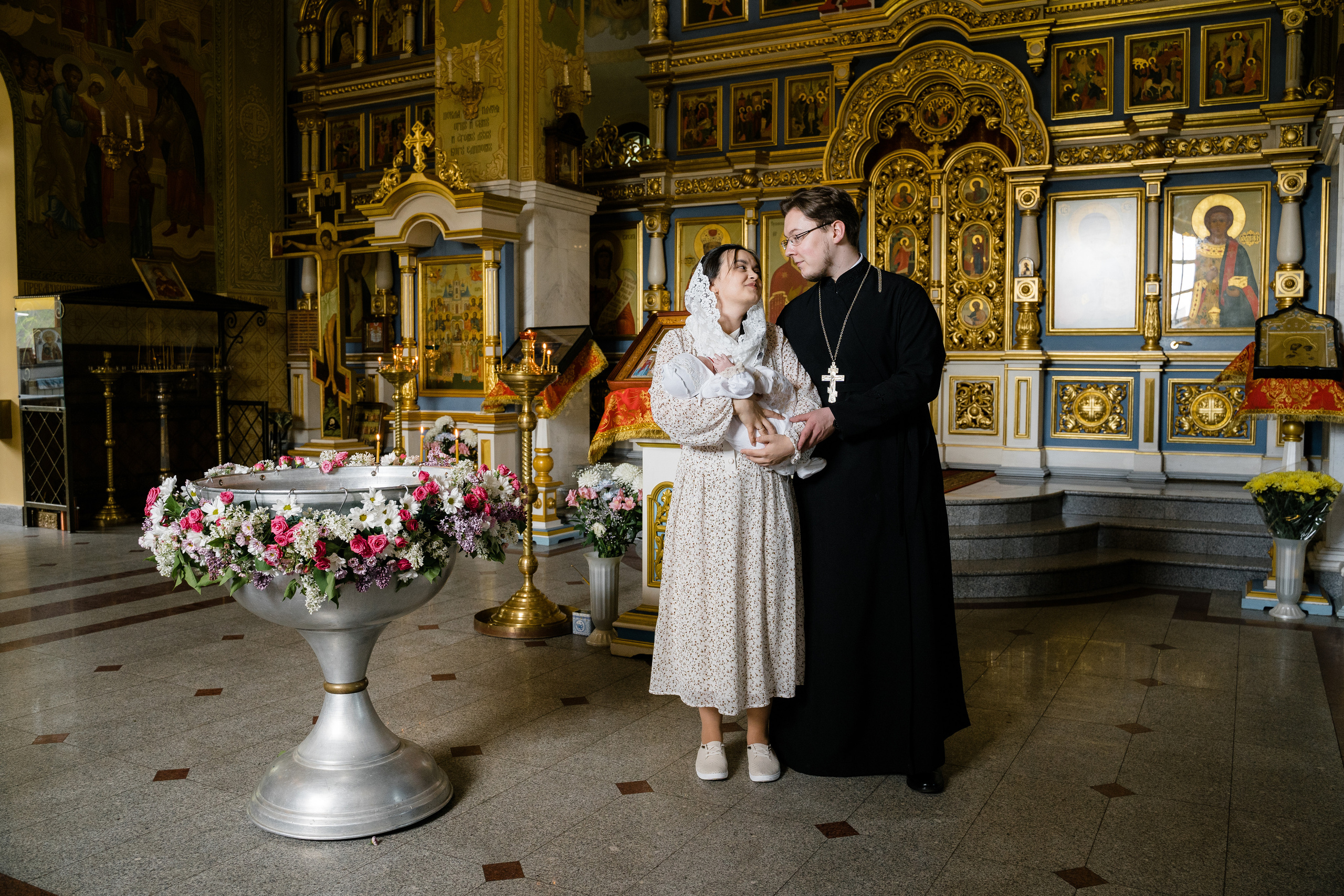 Крещение в храме Рождества Пресвятой Богородицы. Katya Schou