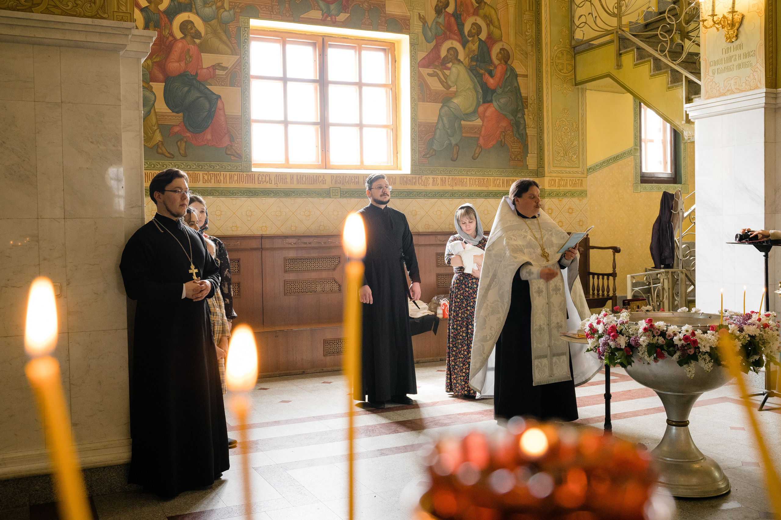 Крещение в храме Рождества Пресвятой Богородицы. Katya Schou