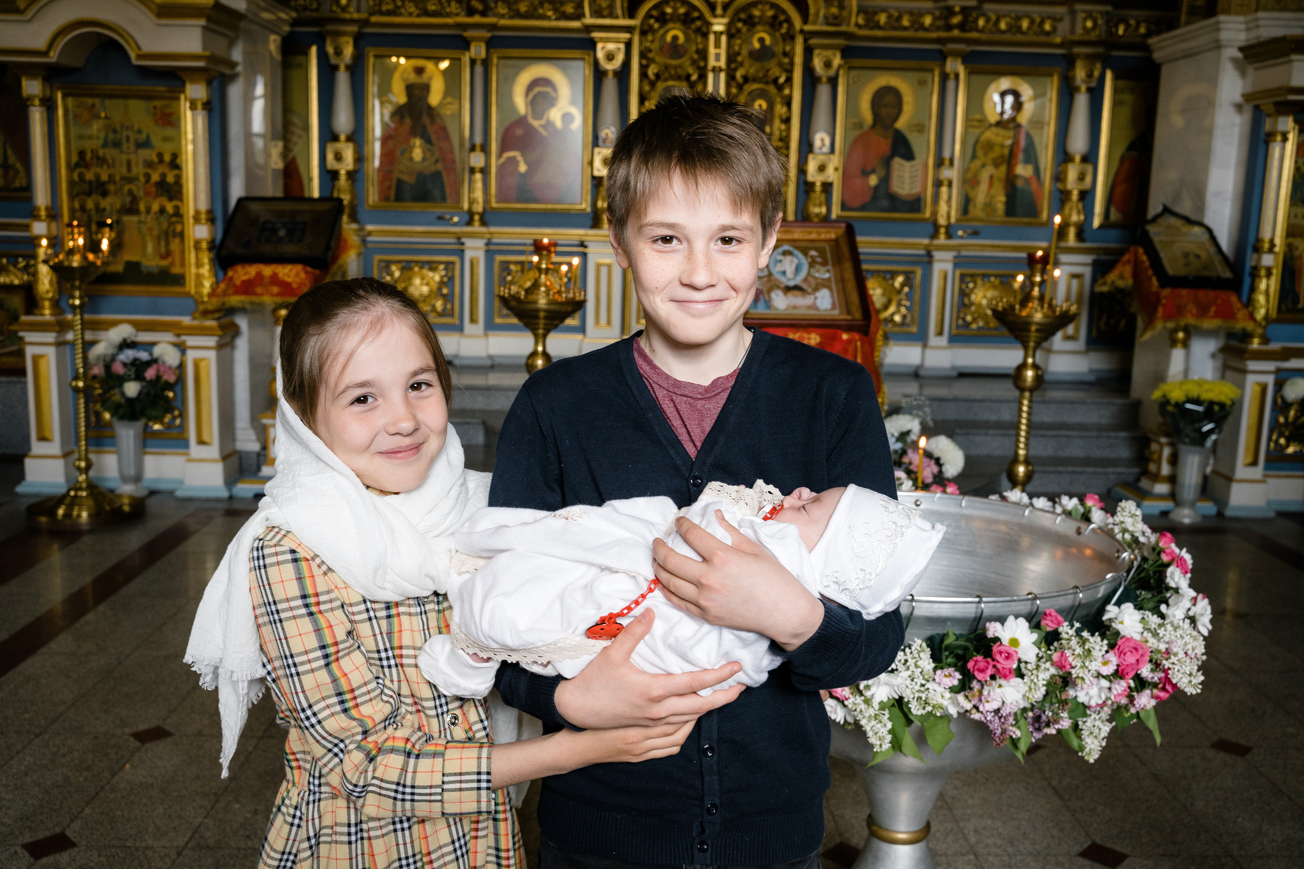 Крещение в храме Рождества Пресвятой Богородицы. Katya Schou