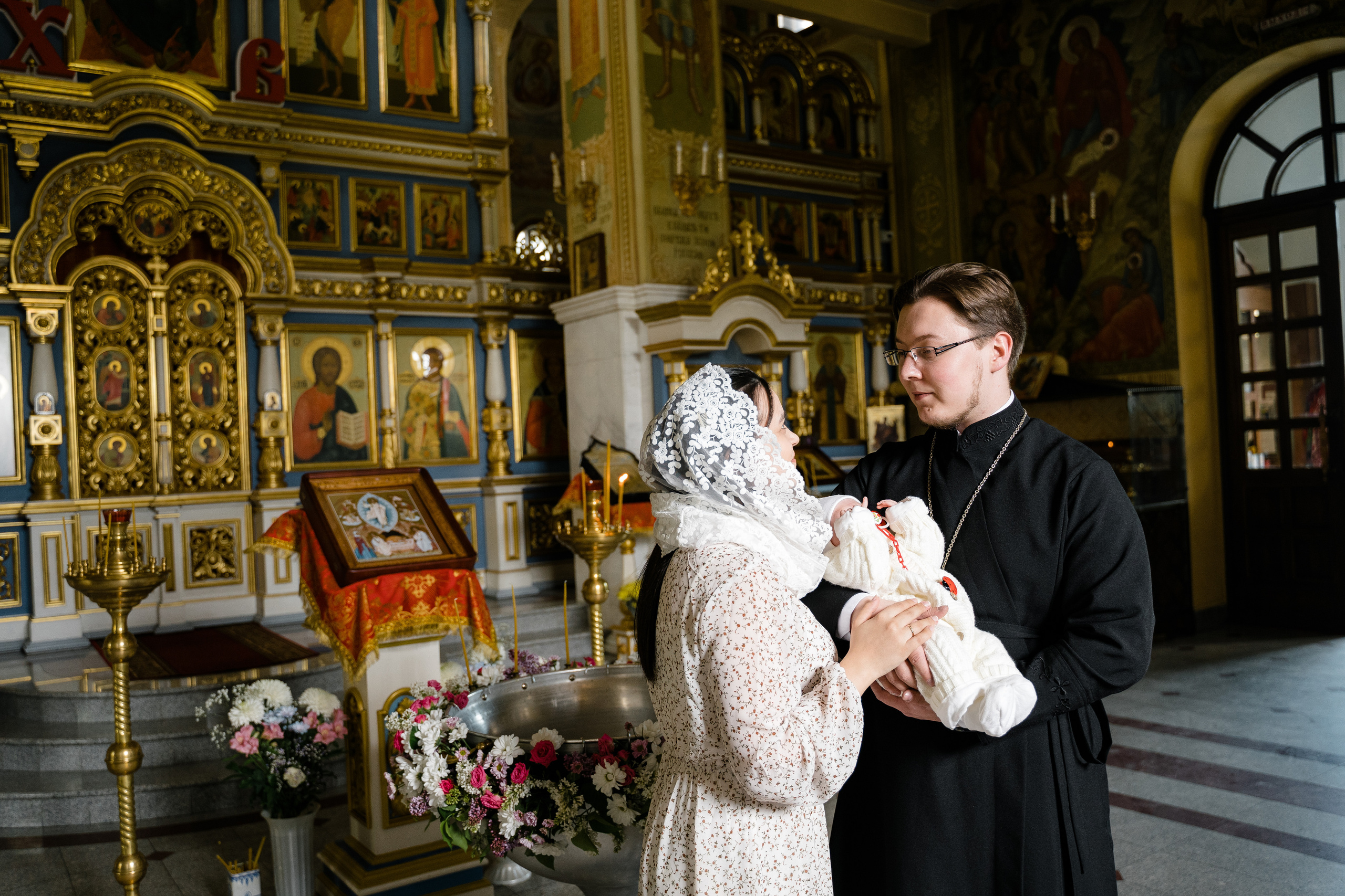 Крещение в храме Рождества Пресвятой Богородицы. Katya Schou