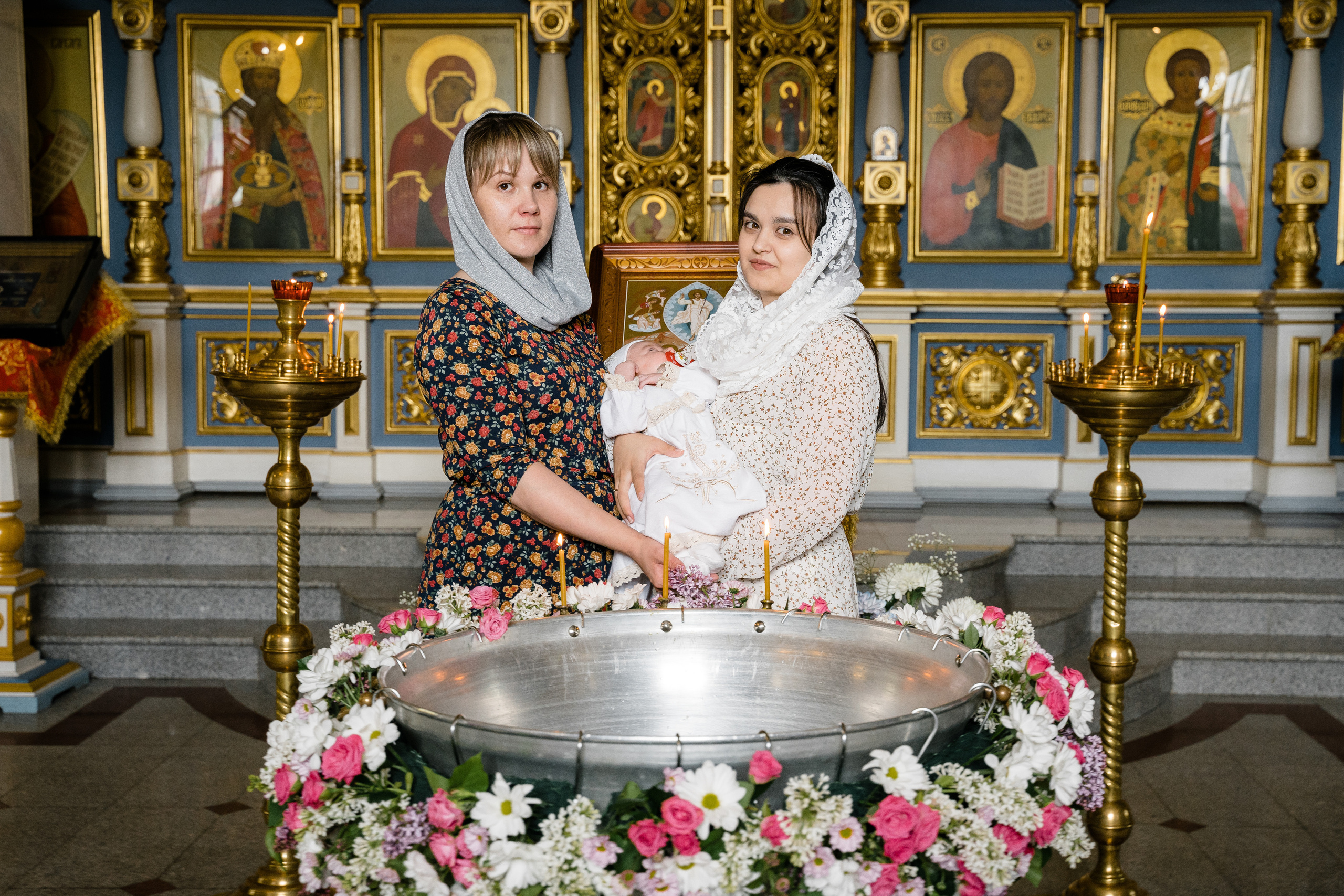 Крещение в храме Рождества Пресвятой Богородицы. Katya Schou