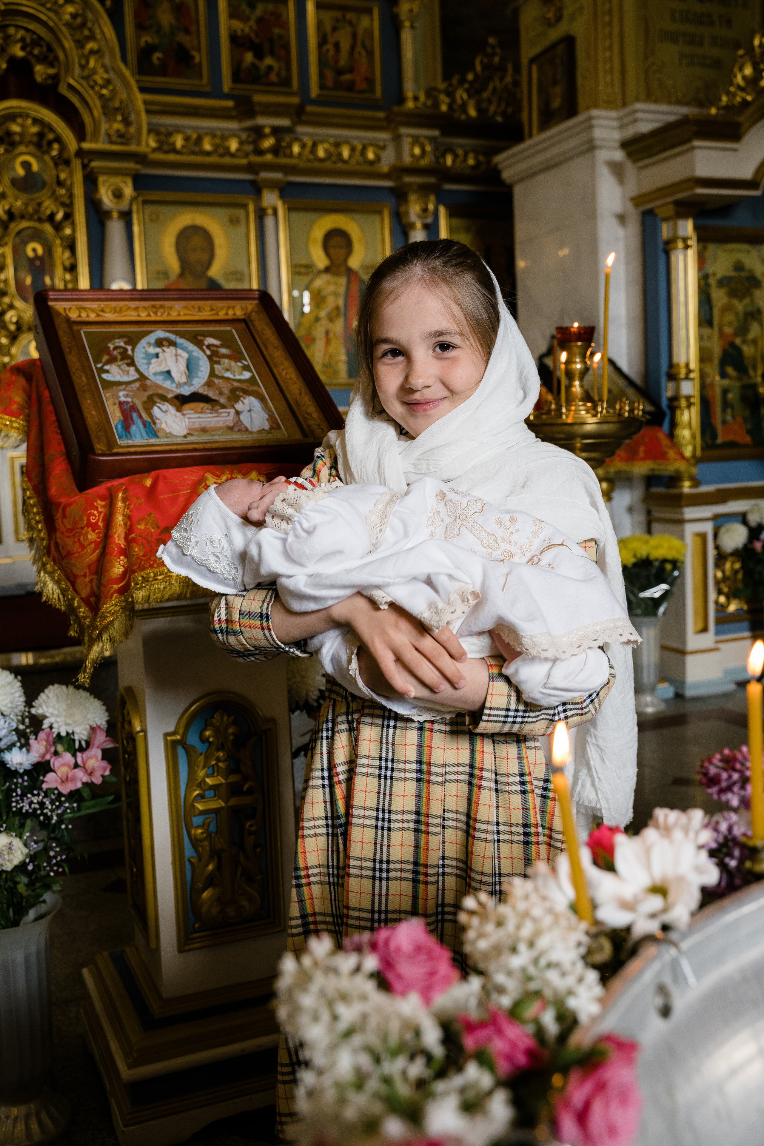 Крещение в храме Рождества Пресвятой Богородицы. Katya Schou