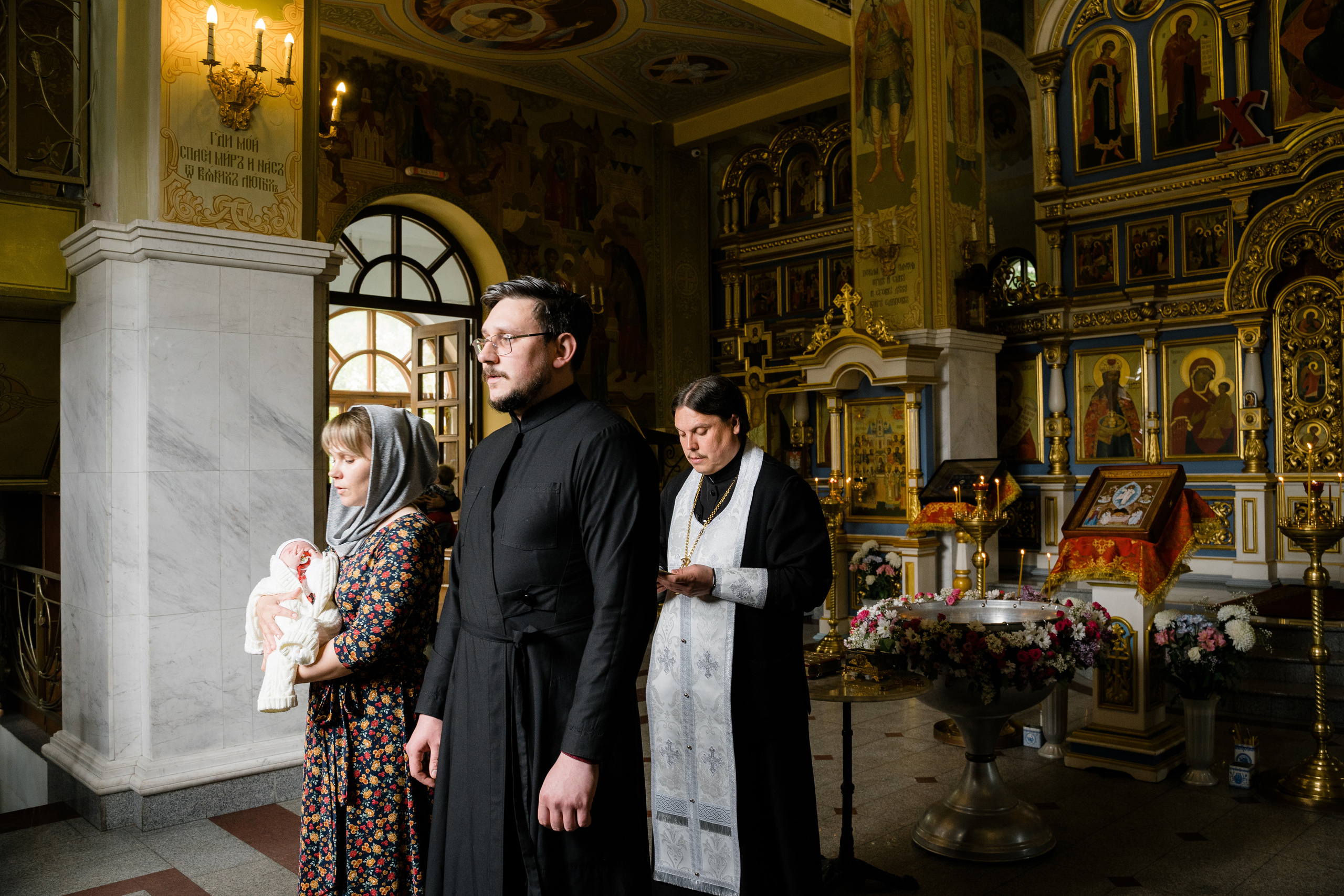 Крещение в храме Рождества Пресвятой Богородицы. Katya Schou