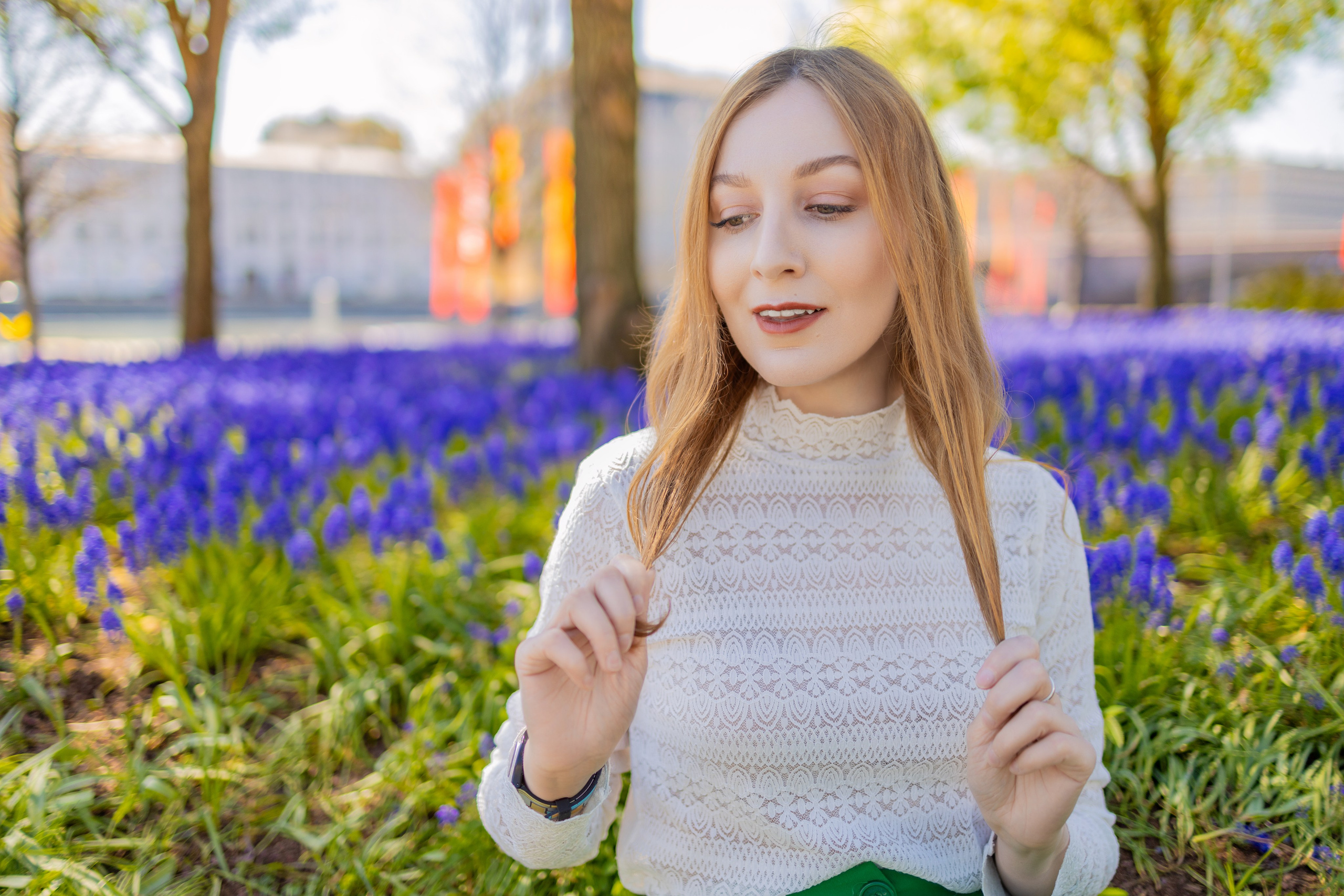 Весенняя прогулка с Еленой по Патриаршим. Репортажный, семейный и студийный фотограф в Москве Демин Алексей