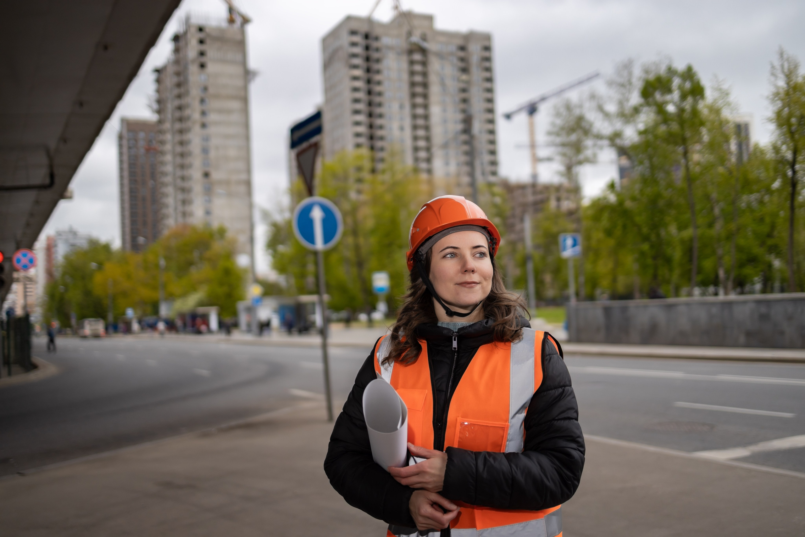 Фотосессия «Стройка» модель Ирина. Репортажный, семейный и студийный фотограф в Москве Демин Алексей