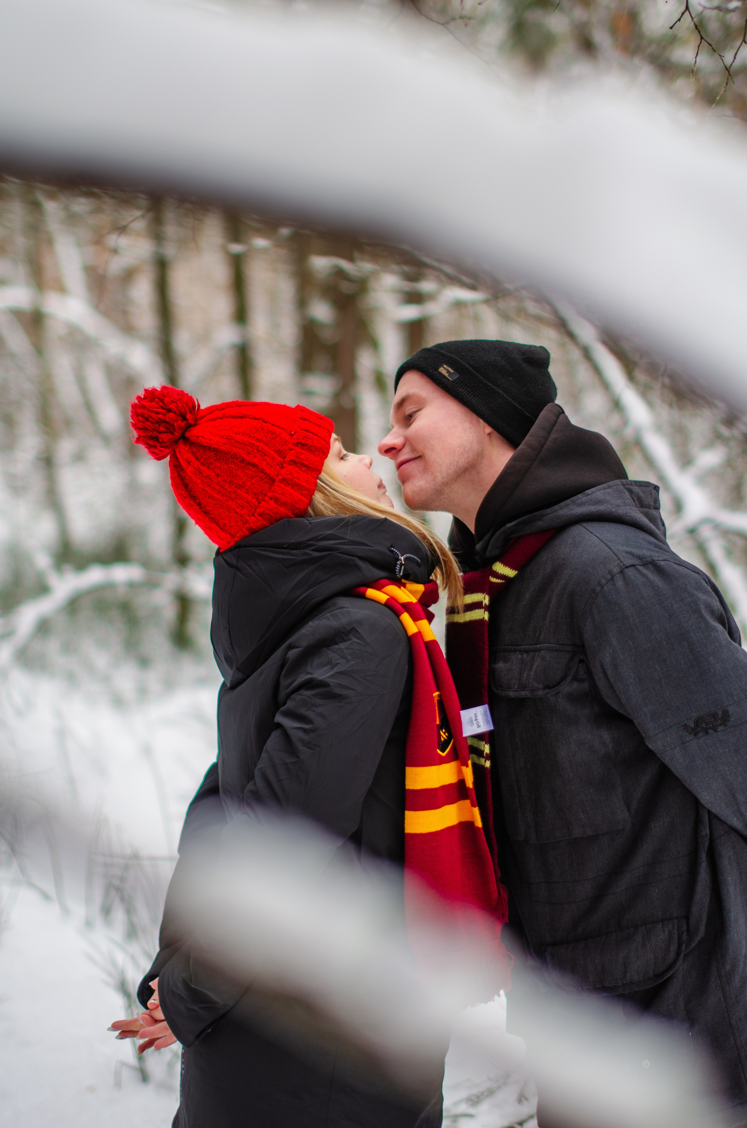 Зимняя история любви в стиле фильма «Гарри Поттер». Денисова Аля — фотограф для парных съемок и индивидуальных историй в Барнауле